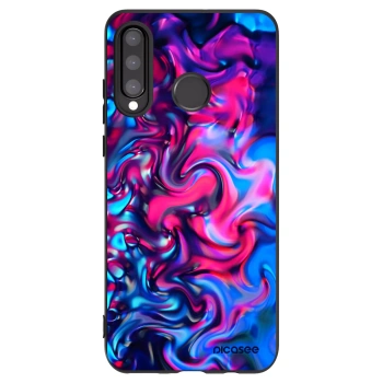 Picasee crna silikonska maskica za Huawei P30 Lite - Redlight