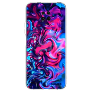 Picasee silikonska prozirna maskica za Xiaomi Redmi Note 9 Pro - Redlight