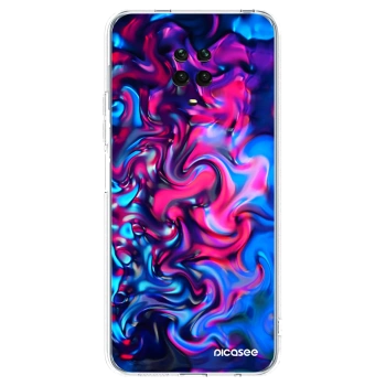 Picasee silikonska prozirna maskica za Xiaomi Redmi Note 9S - Redlight