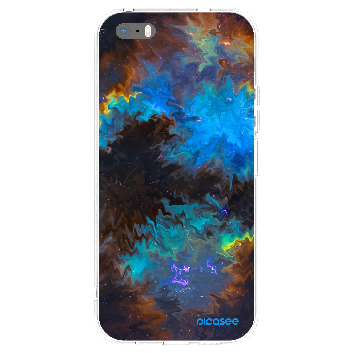 Picasee silikonska prozirna maskica za Apple iPhone 5/5S/SE - Space