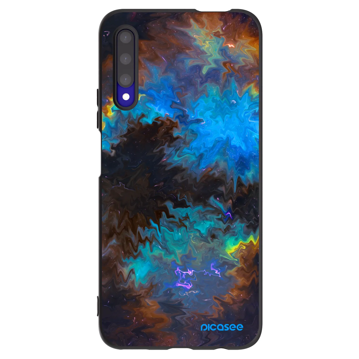Picasee crna silikonska maskica za Honor 9X Pro - Space