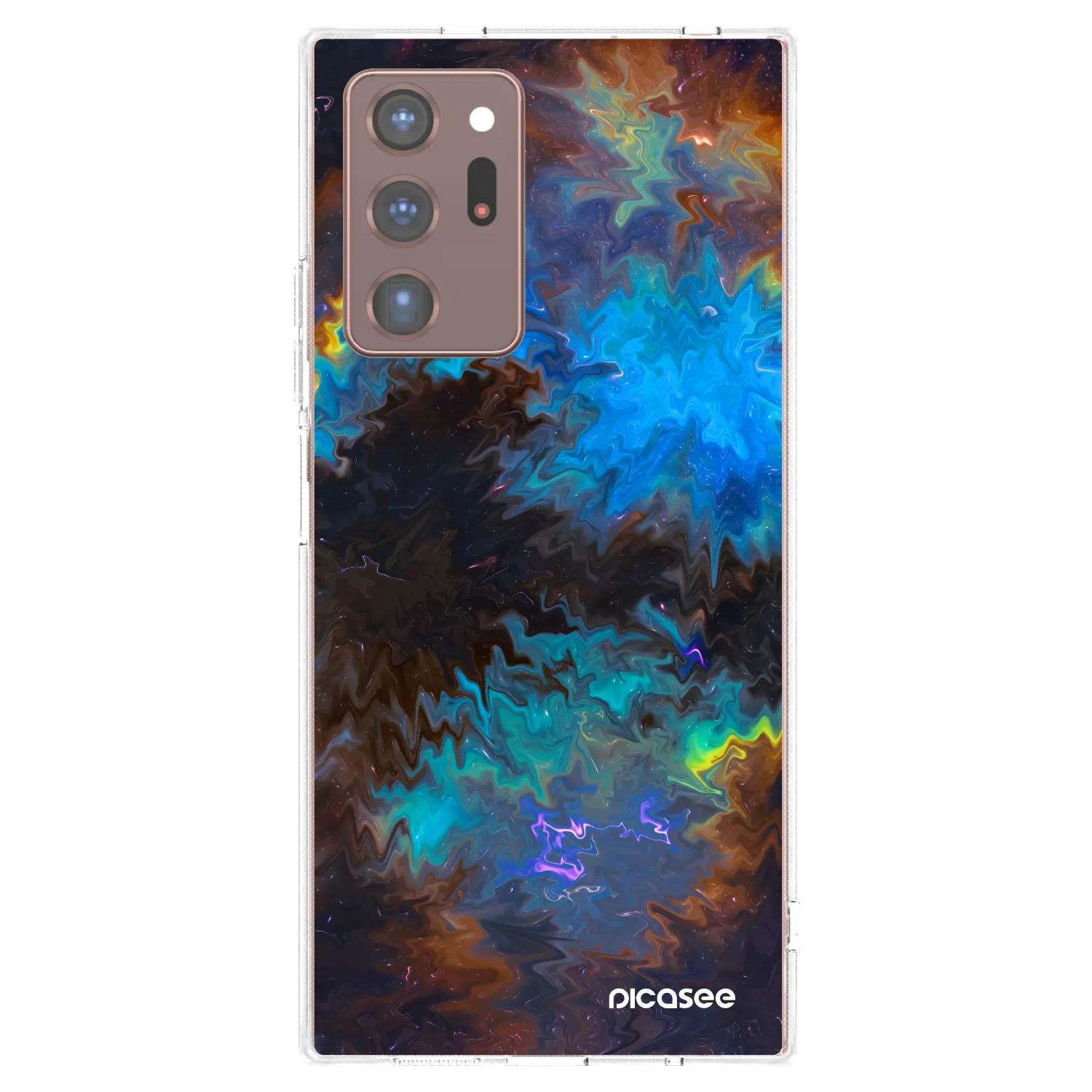 Picasee silikonska prozirna maskica za Samsung Galaxy Note 20 Ultra - Space