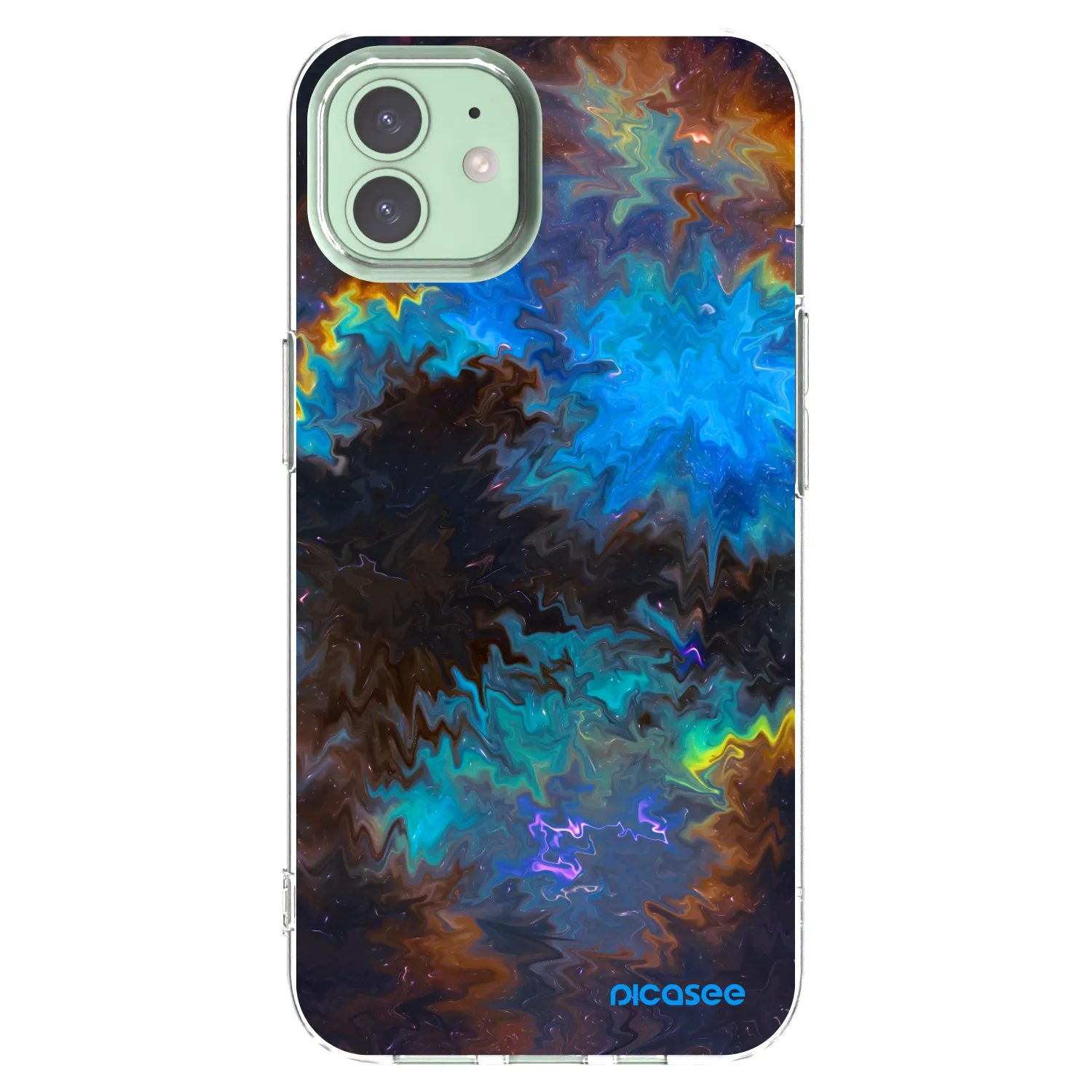 Picasee silikonska prozirna maskica za Apple iPhone 12 Pro - Space