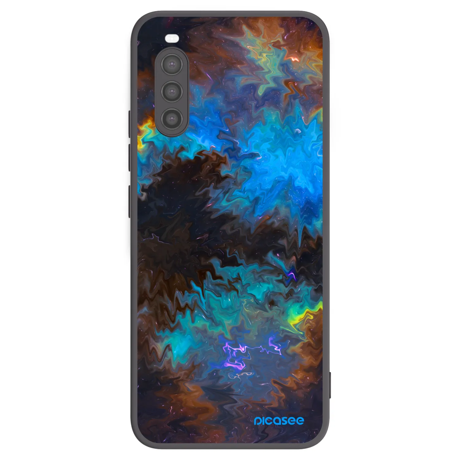 Picasee crna silikonska maskica za Sony Xperia 10 II - Space