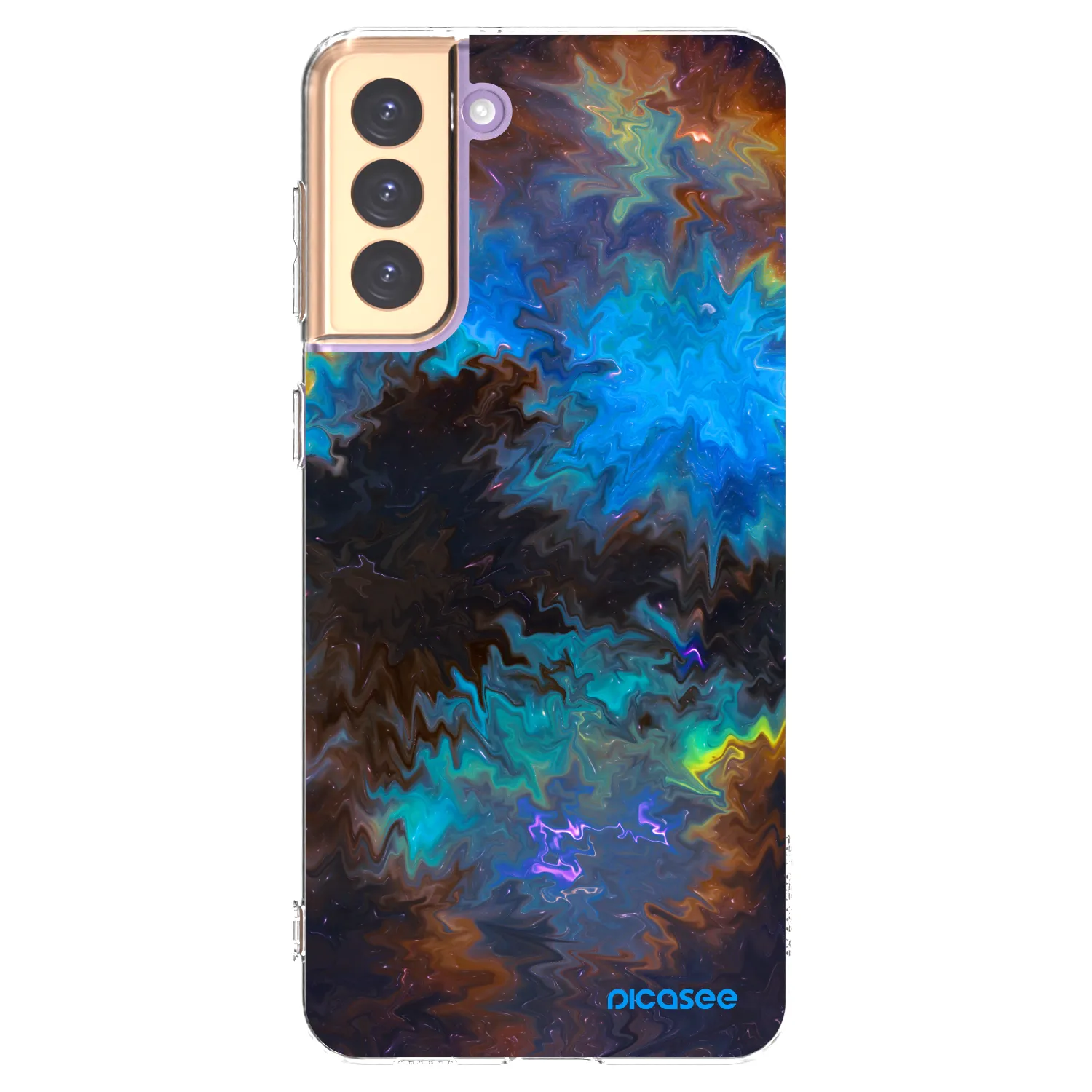 Picasee silikonska prozirna maskica za Samsung Galaxy S21+ 5G G996F - Space