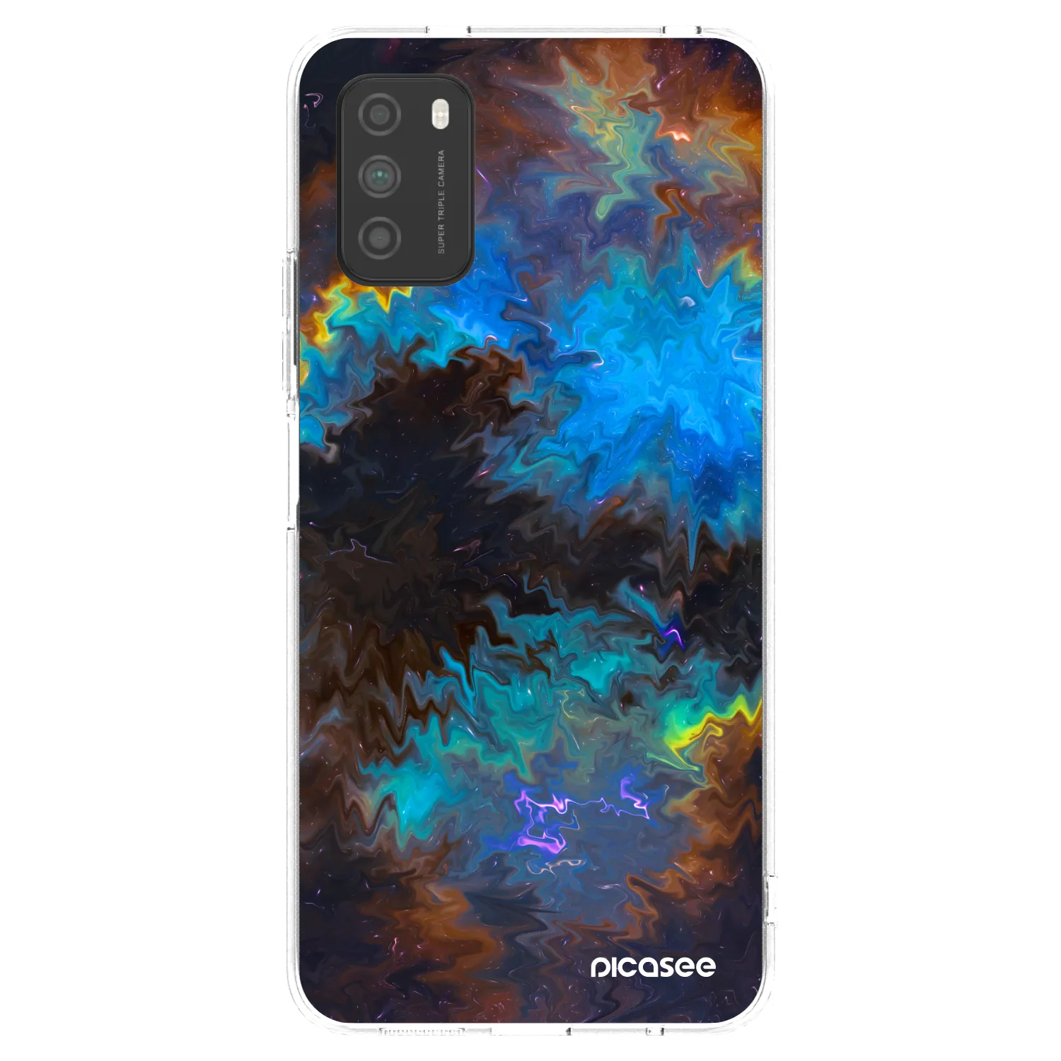 Picasee silikonska prozirna maskica za Xiaomi Poco M3 - Space