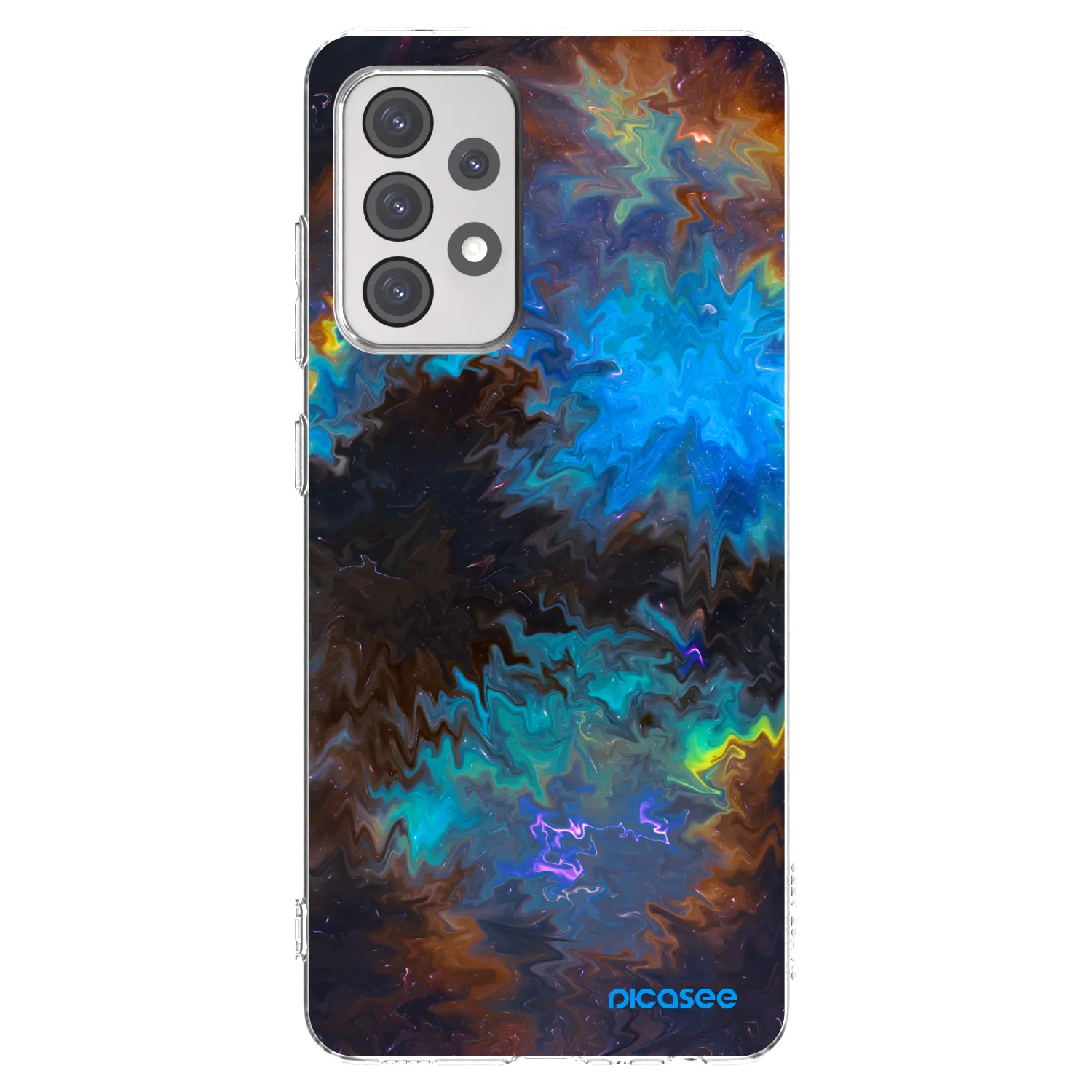 Picasee silikonska prozirna maskica za Samsung Galaxy A52 5G A525F - Space