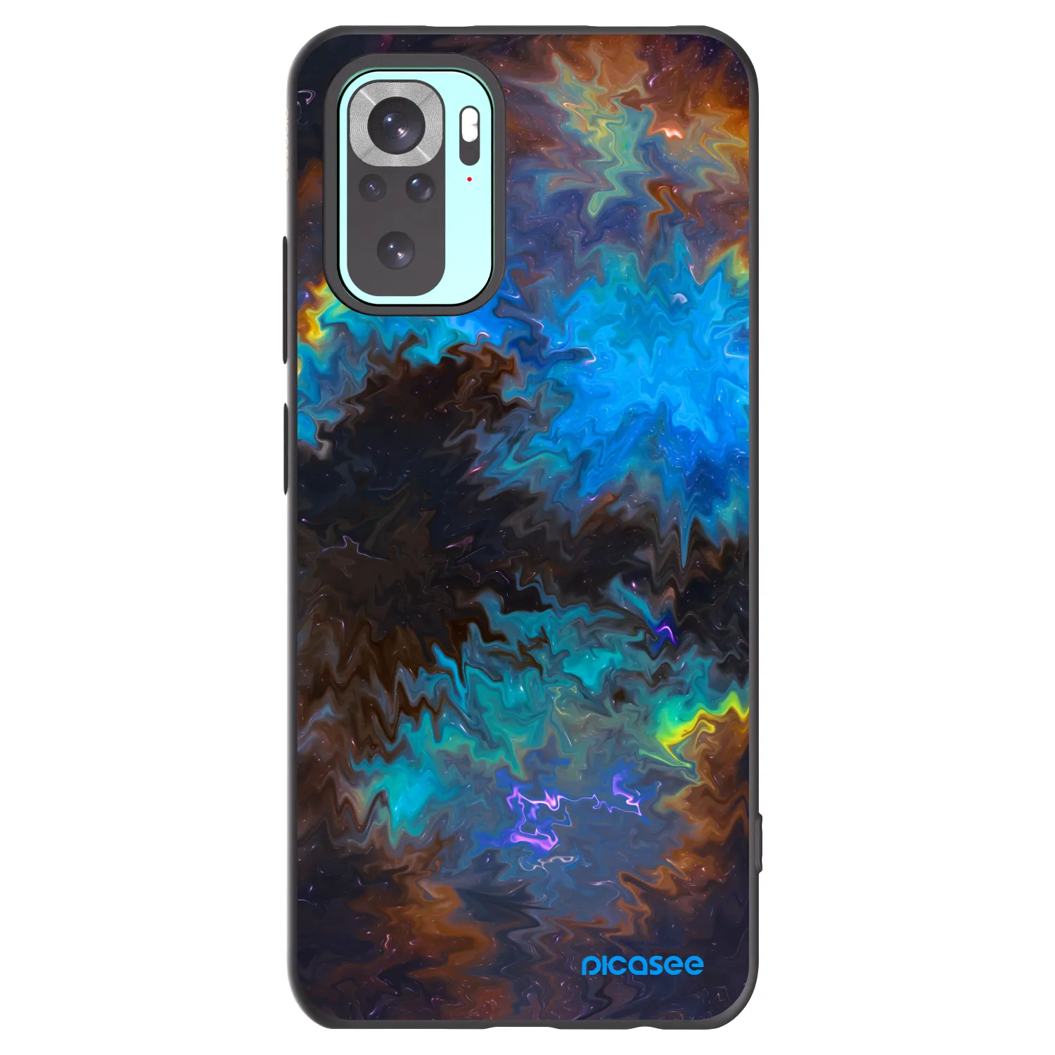 Picasee crna silikonska maskica za Xiaomi Redmi Note 10 Pro - Space