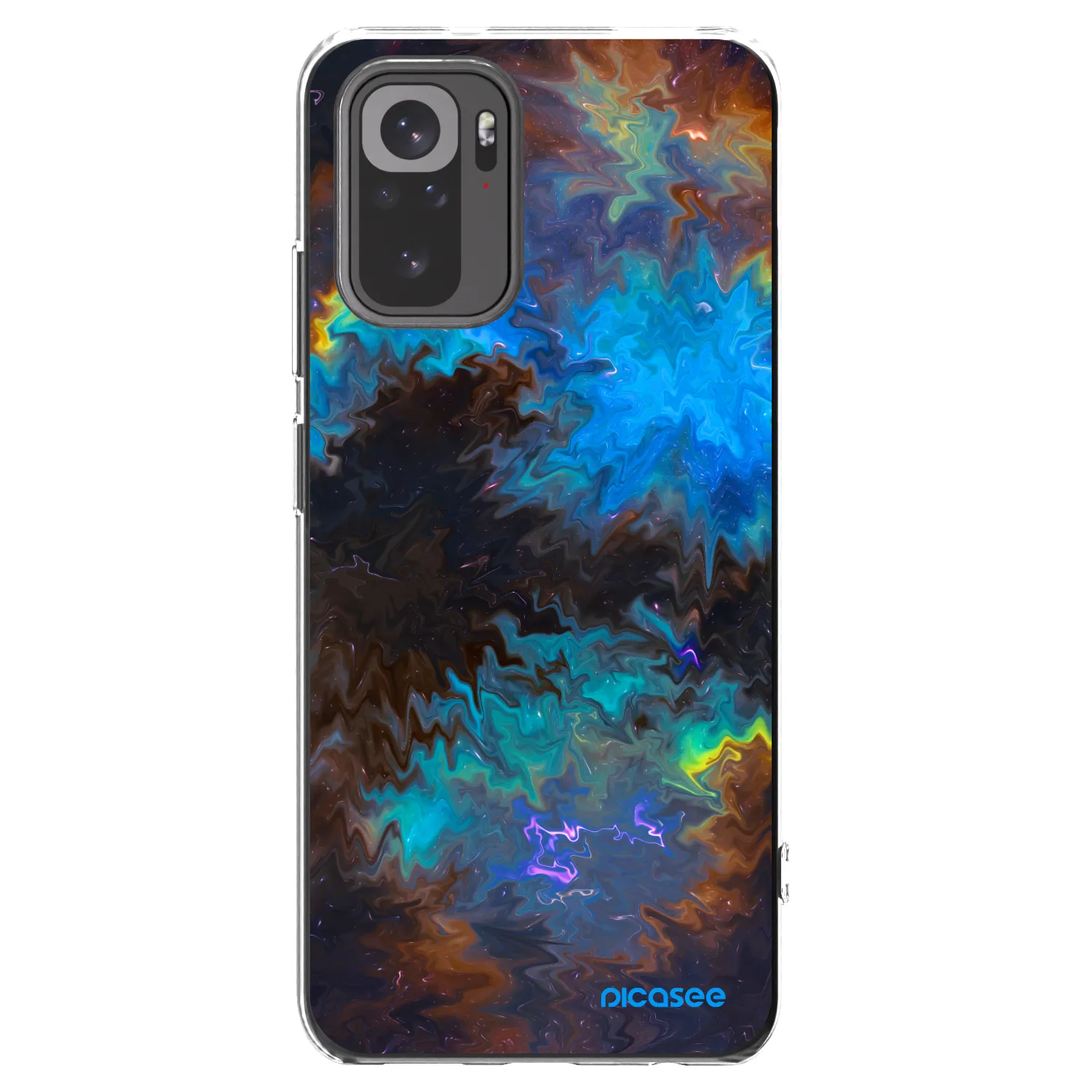 Picasee silikonska prozirna maskica za Xiaomi Redmi Note 10S - Space