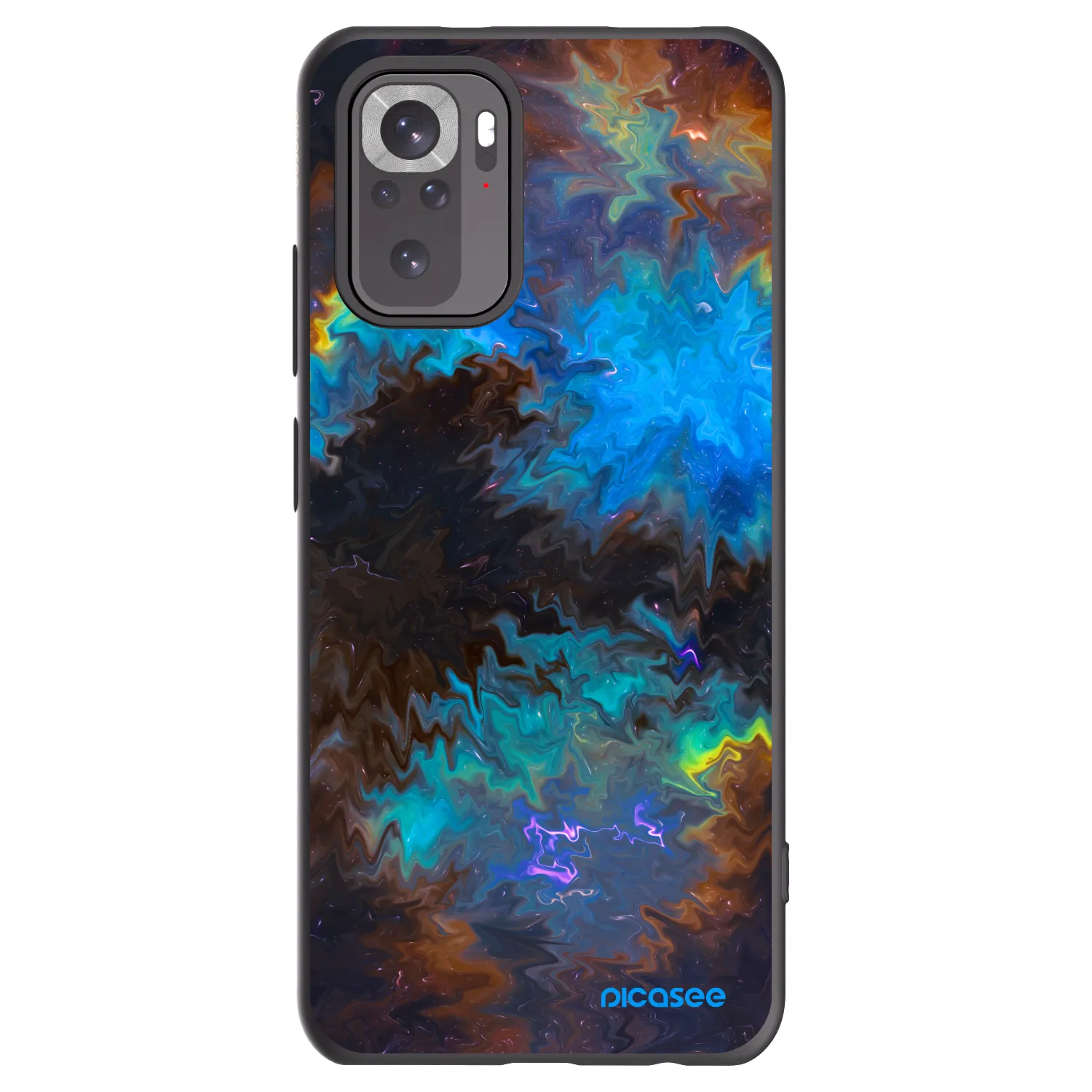 Picasee crna silikonska maskica za Xiaomi Redmi Note 10S - Space