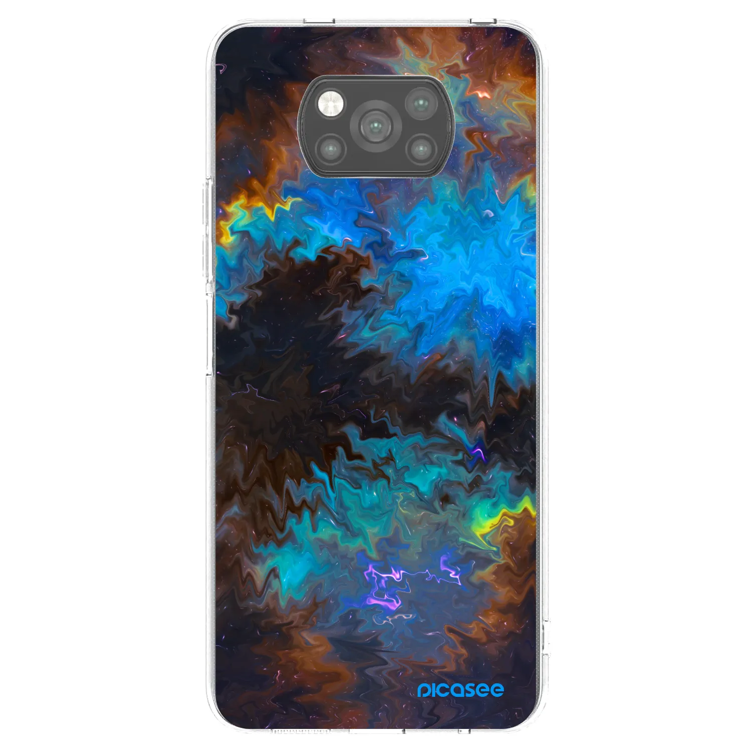 Picasee crna silikonska maskica za Xiaomi Poco X3 Pro - Space