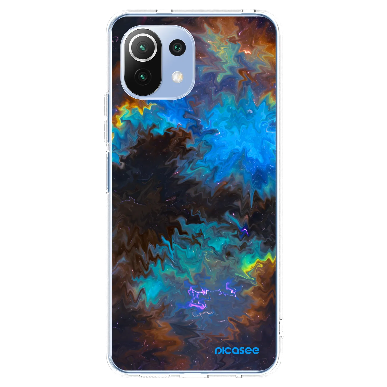 Picasee silikonska prozirna maskica za Xiaomi Mi 11 Lite - Space