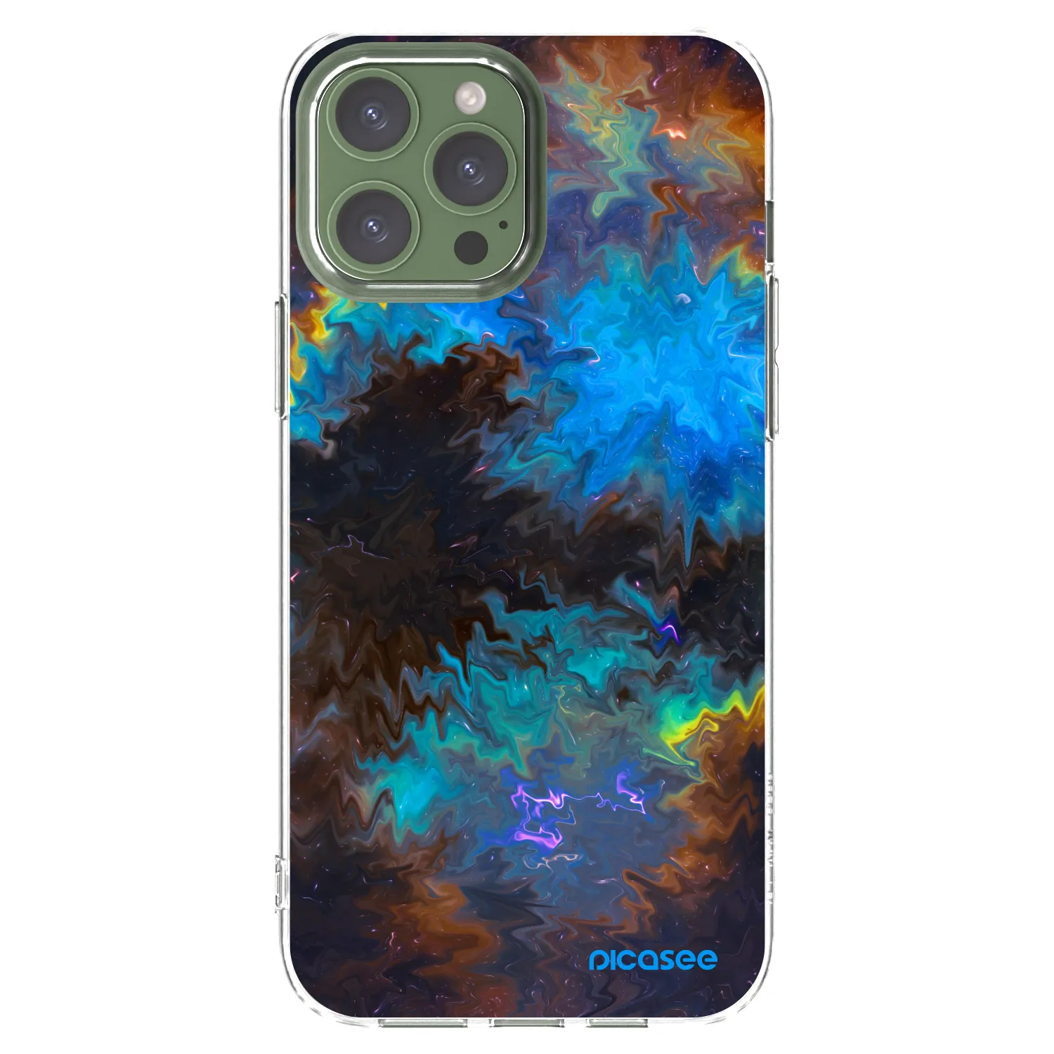 Picasee silikonska prozirna maskica za Apple iPhone 13 Pro Max - Space