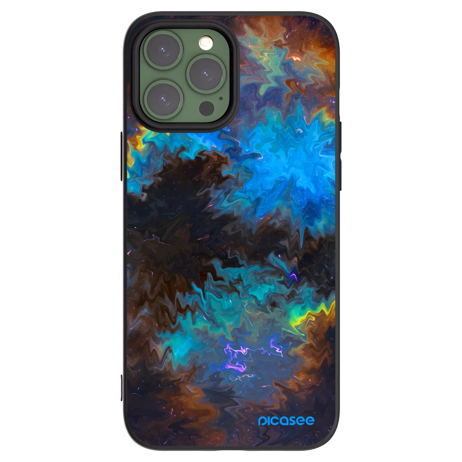 Picasee crna silikonska maskica za Apple iPhone 13 Pro Max - Space