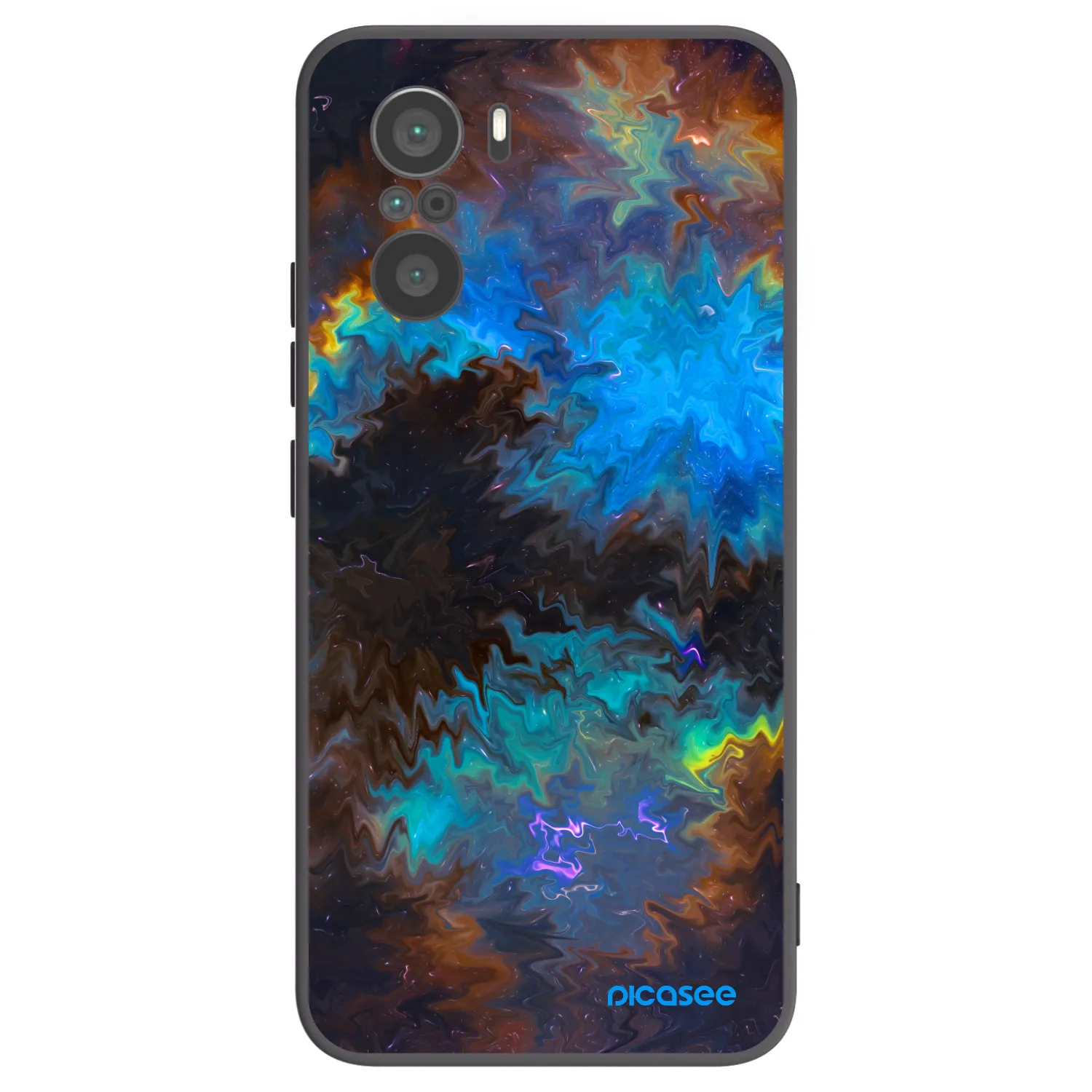 Picasee crna silikonska maskica za Xiaomi Poco F3 - Space