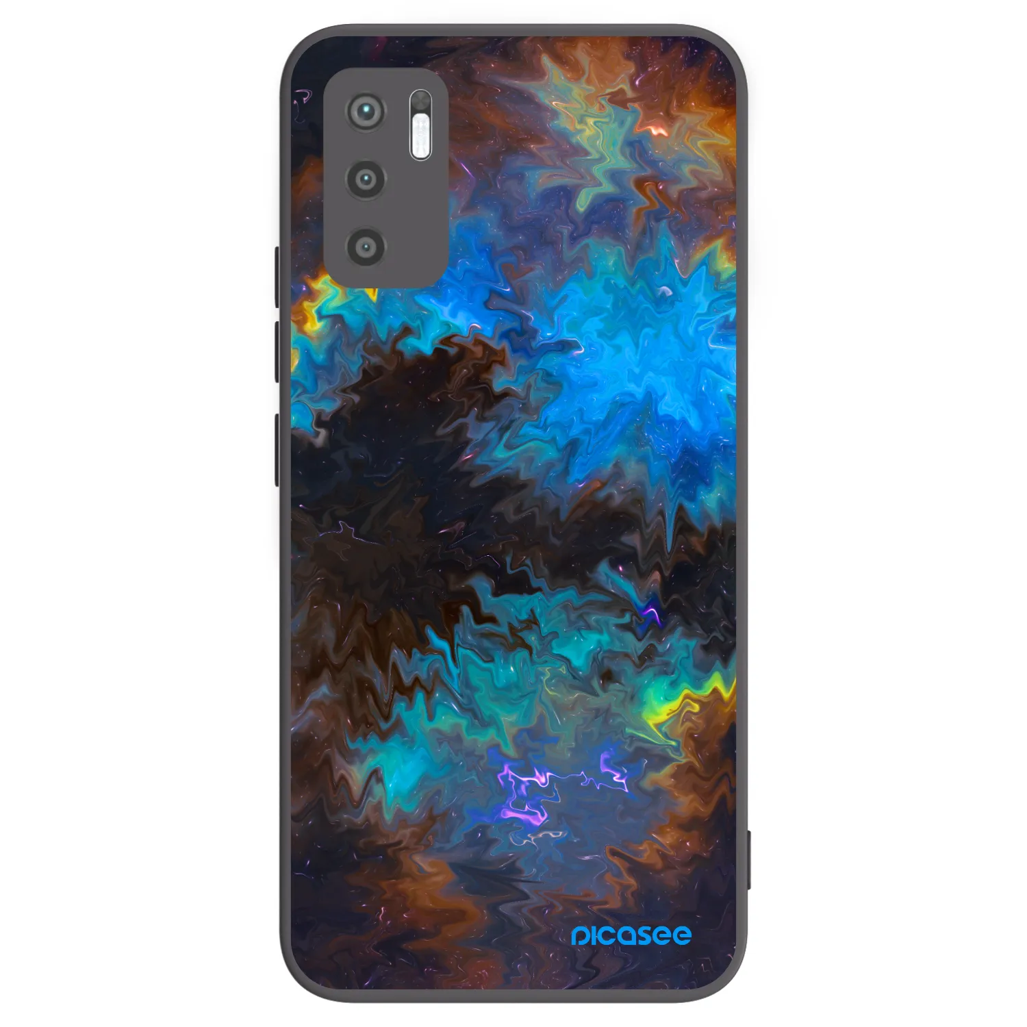 Picasee crna silikonska maskica za Xiaomi Redmi Note 10 5G - Space
