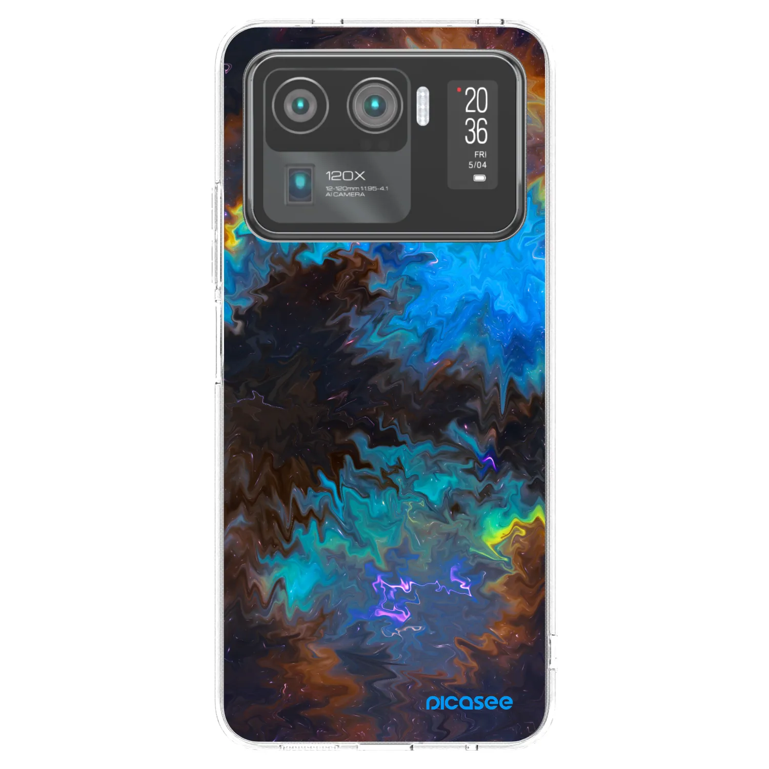 Picasee silikonska prozirna maskica za Xiaomi Mi 11 Ultra - Space