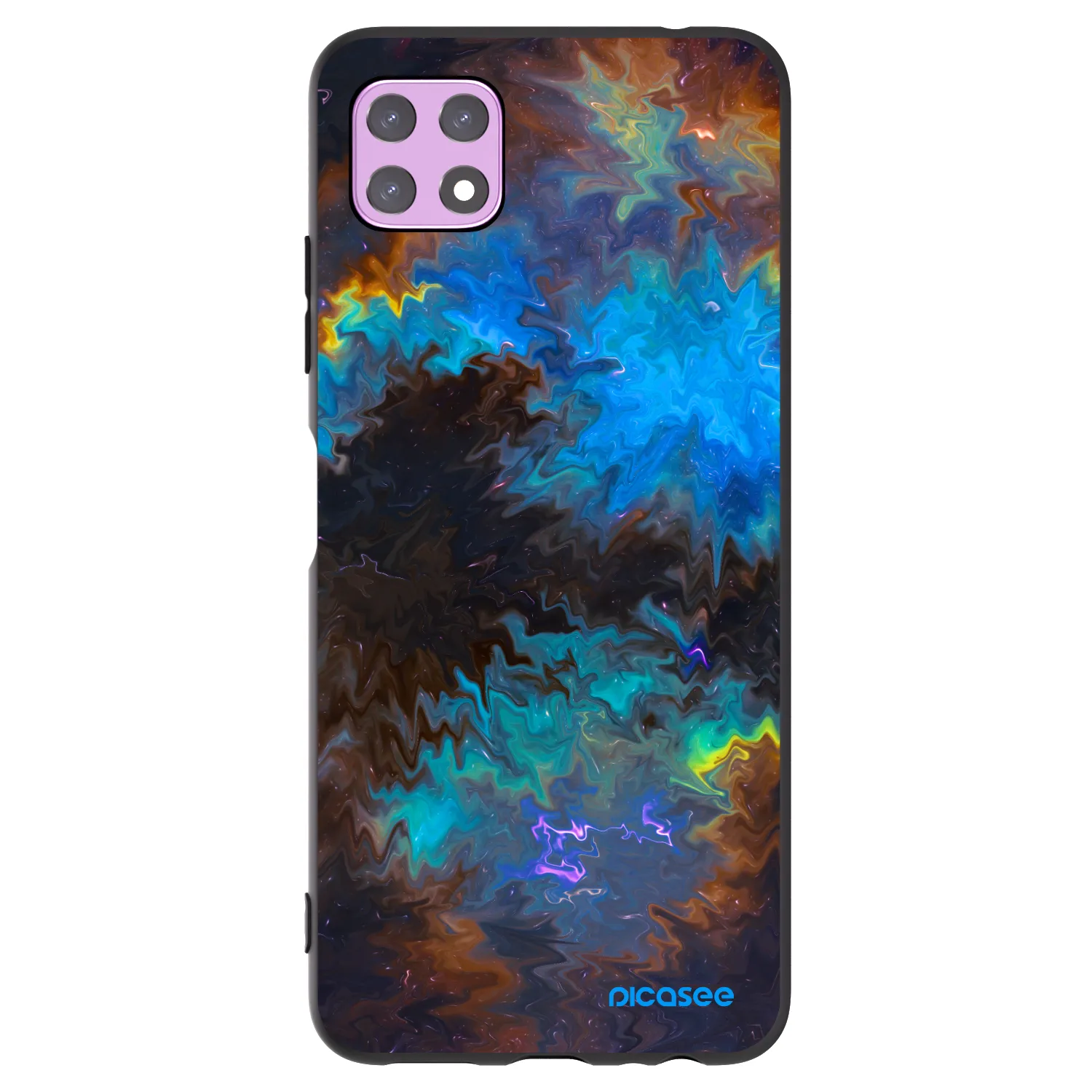 Picasee crna silikonska maskica za Samsung Galaxy A22 A226B 5G - Space