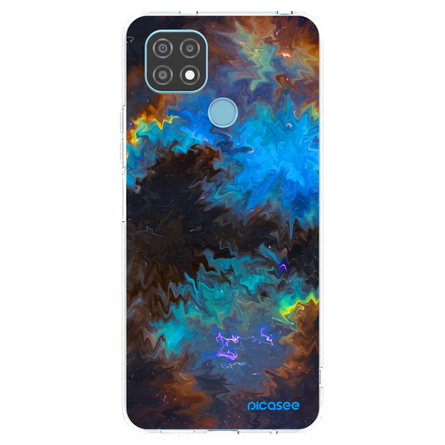 Picasee silikonska prozirna maskica za Realme C21 - Space