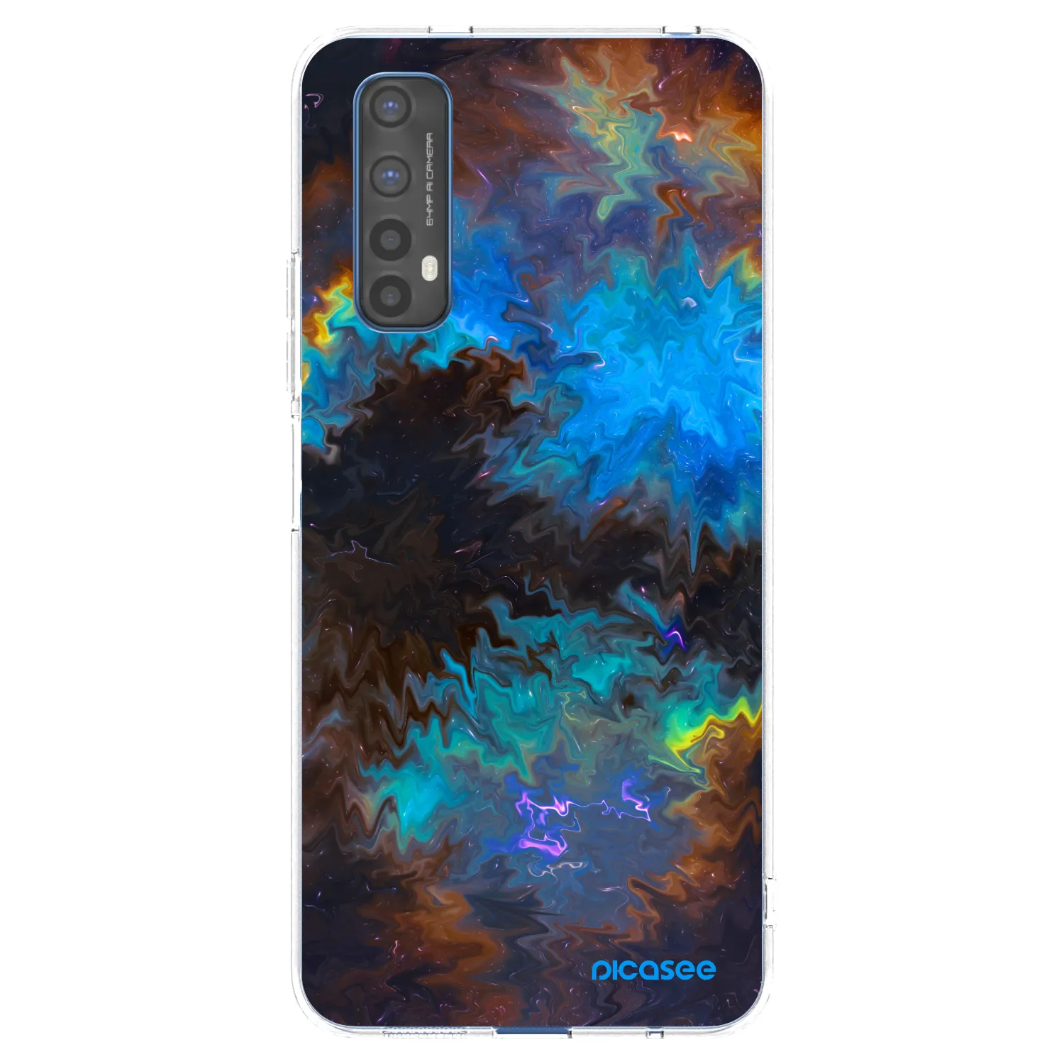 Picasee silikonska prozirna maskica za Realme 7 - Space