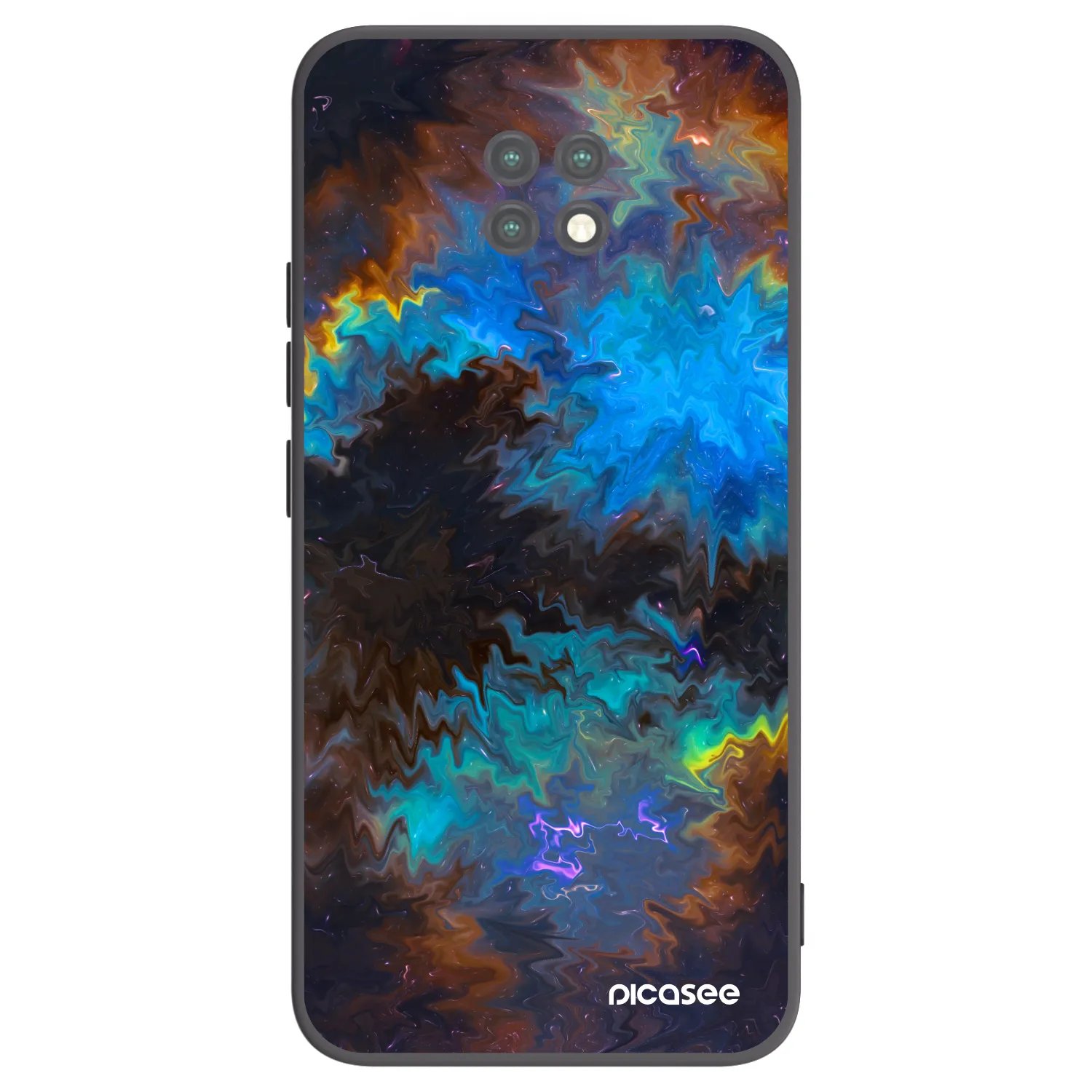 Picasee crna silikonska maskica za Xiaomi Redmi Note 9T - Space