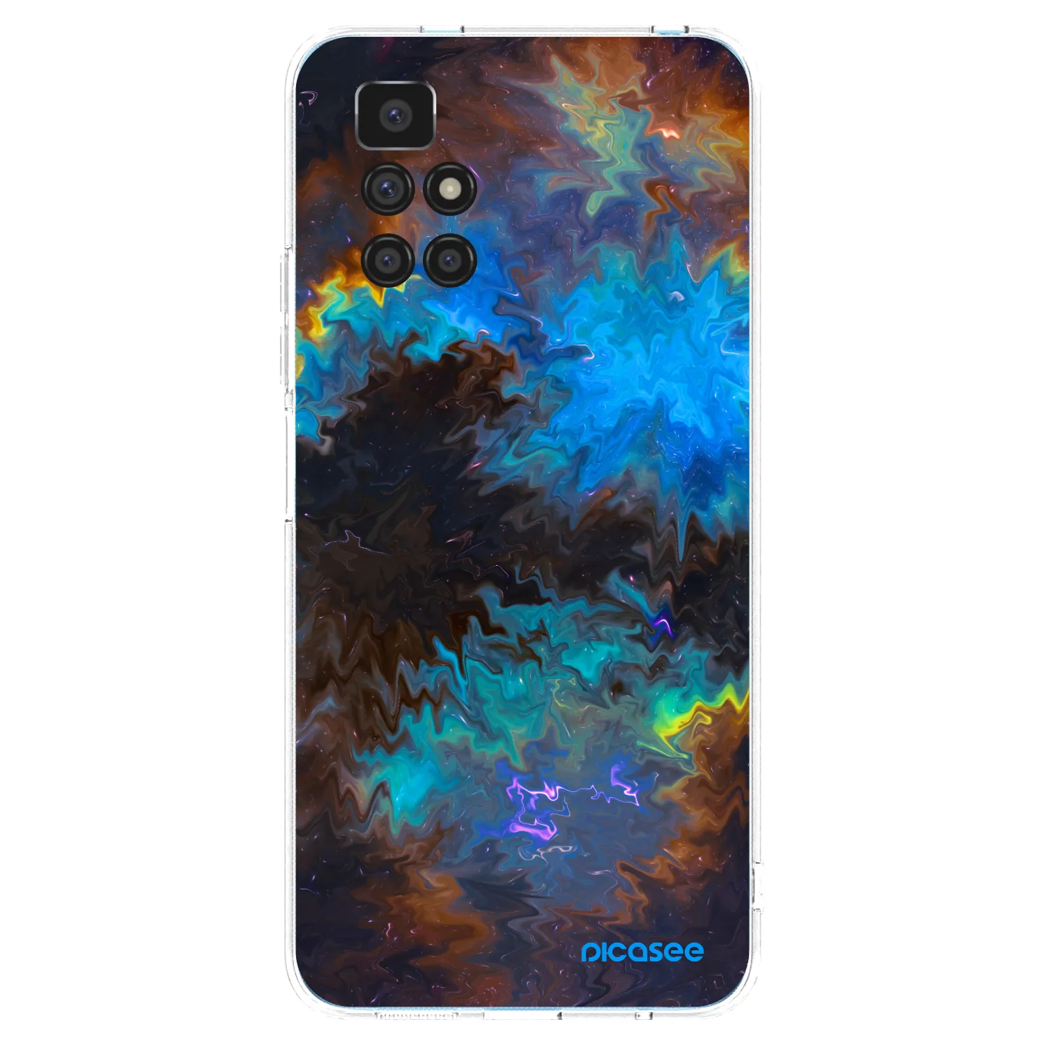 Picasee silikonska prozirna maskica za Xiaomi Redmi 10 - Space