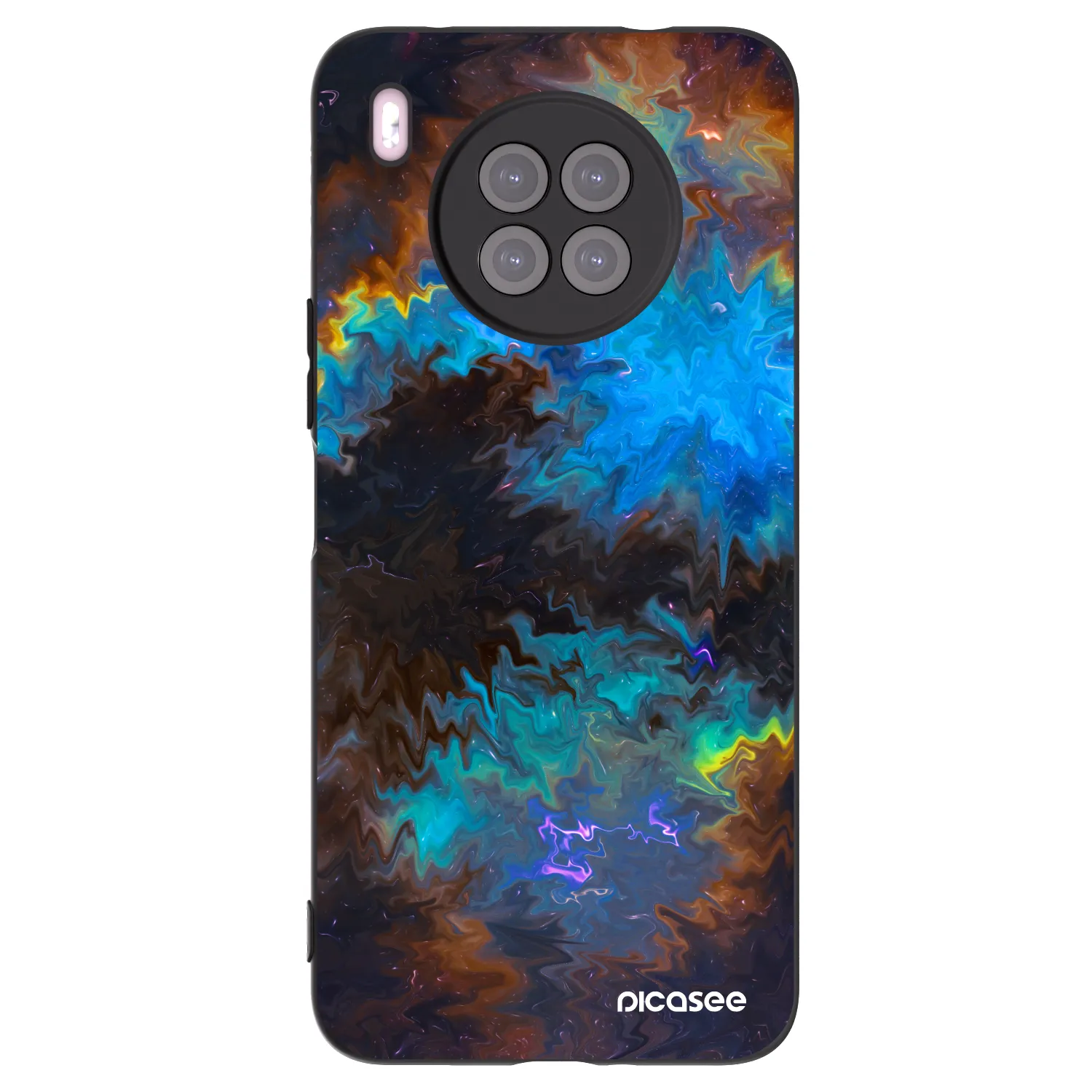 Picasee crna silikonska maskica za Huawei Nova 8i - Space