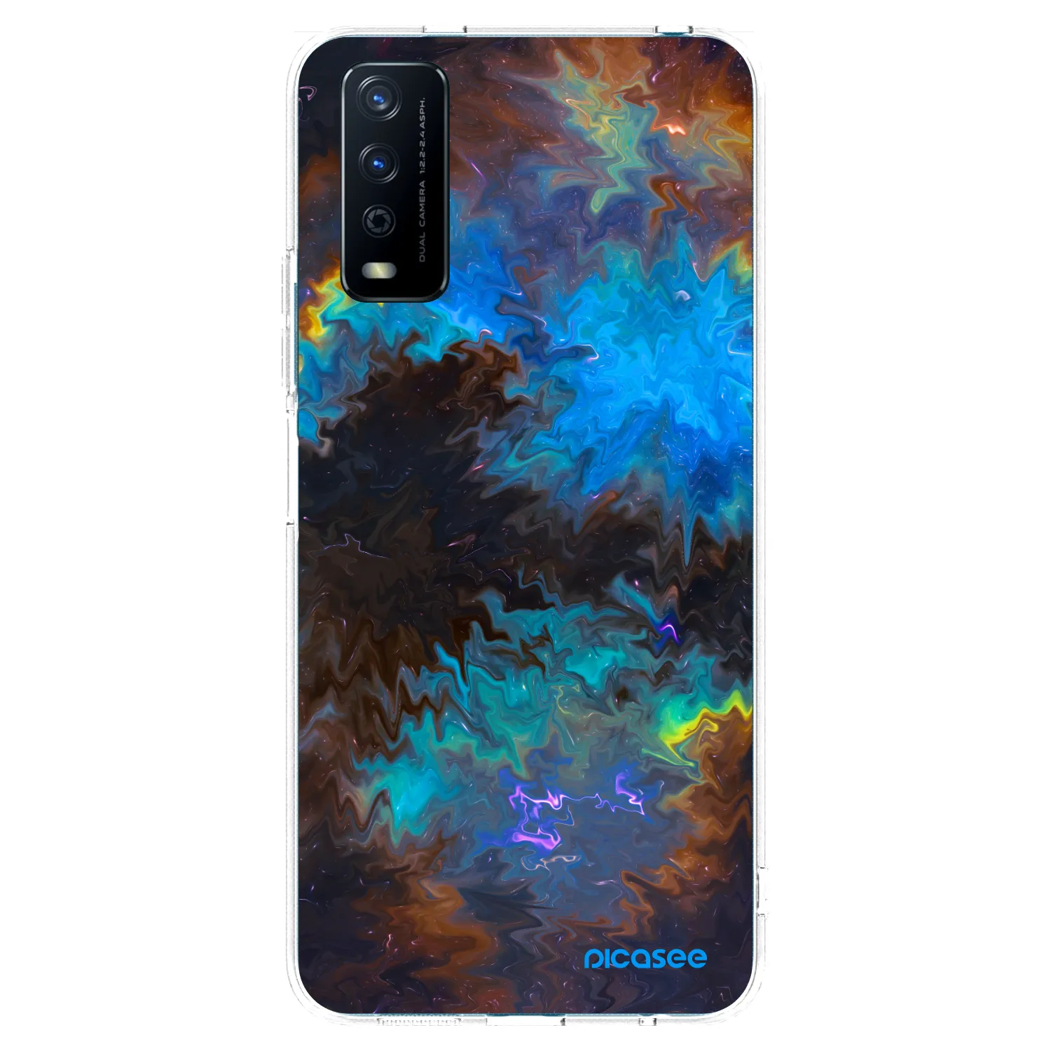 Picasee silikonska prozirna maskica za Vivo Y11s - Space
