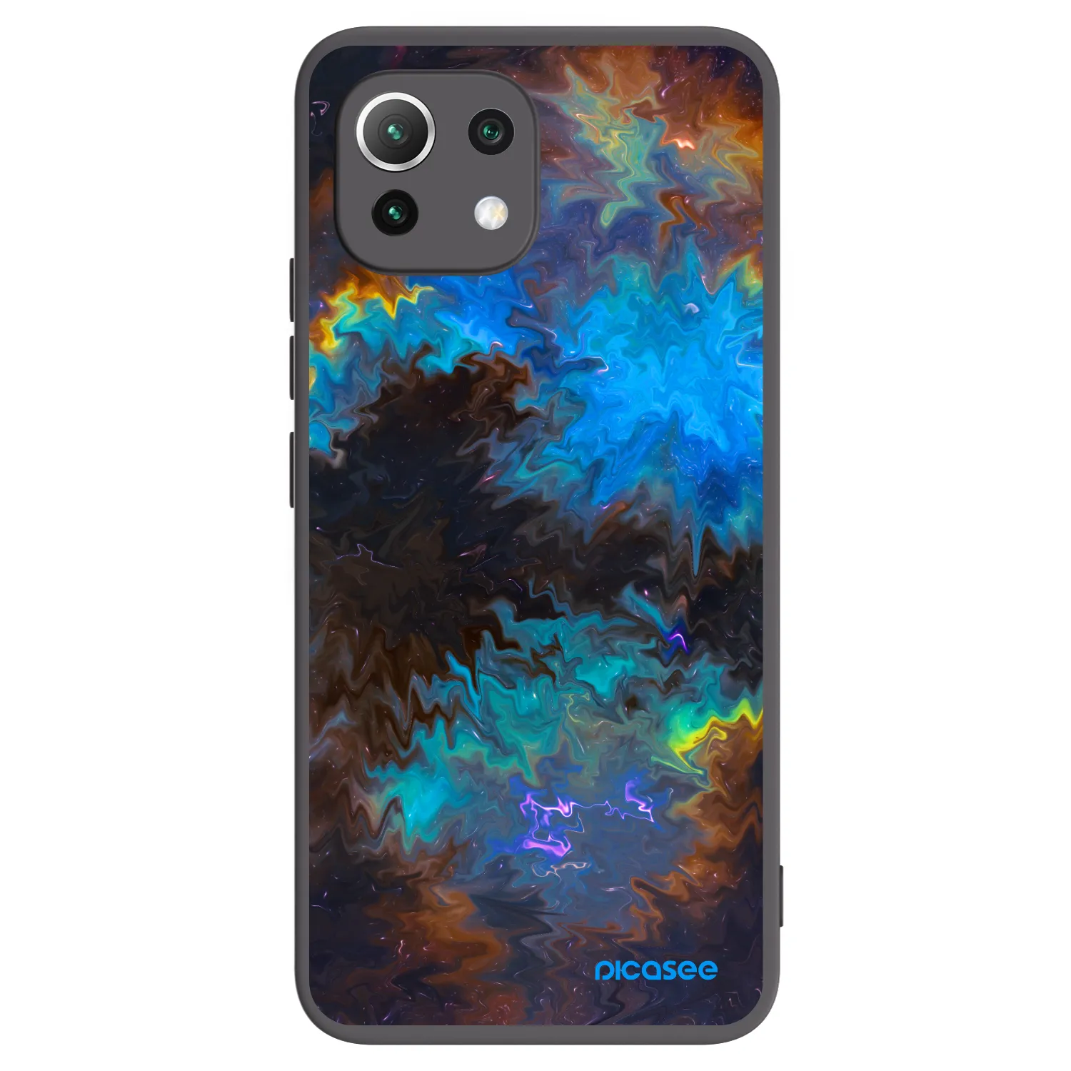 Picasee crna silikonska maskica za Xiaomi 11 Lite 5G NE - Space
