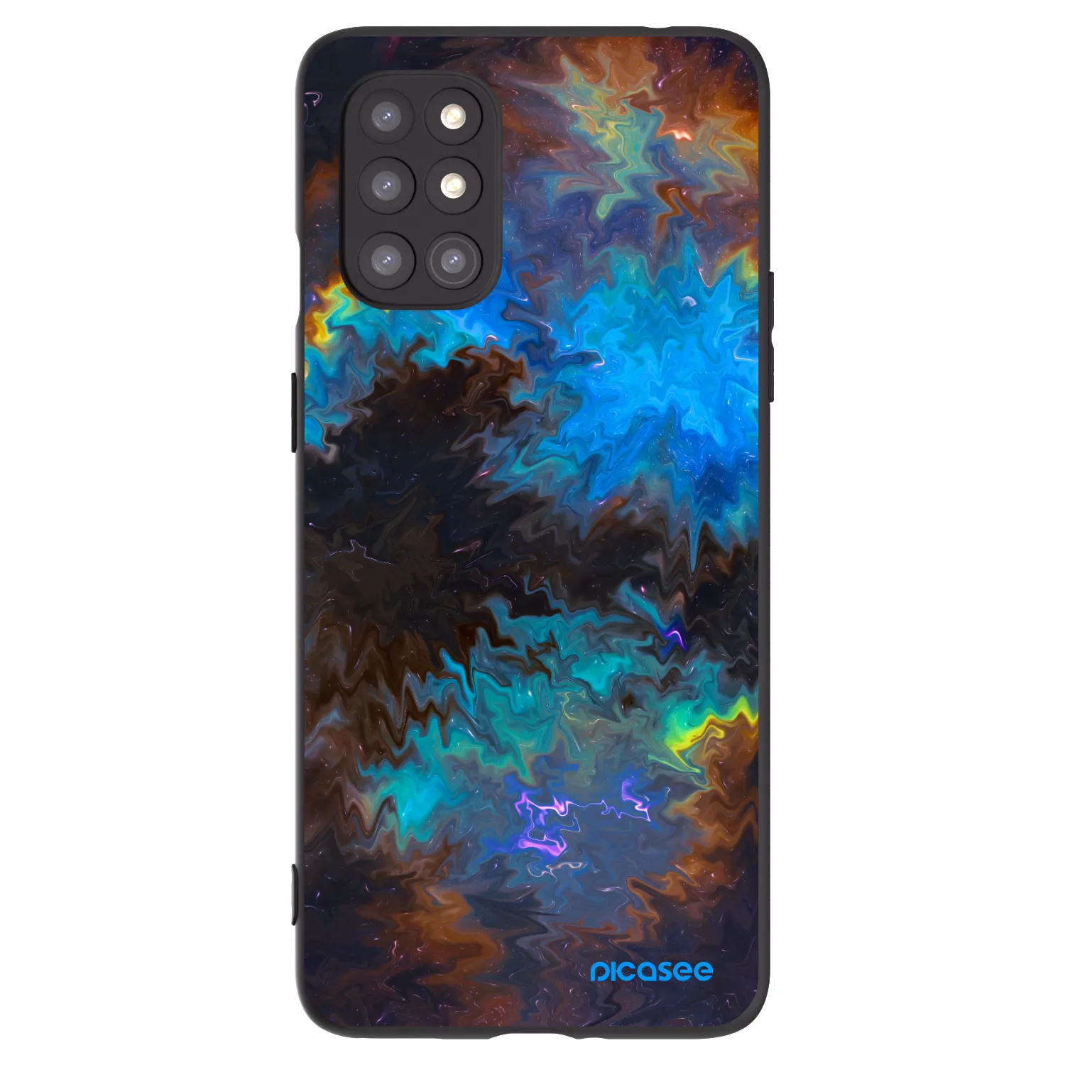 Picasee crna silikonska maskica za OnePlus 8T - Space