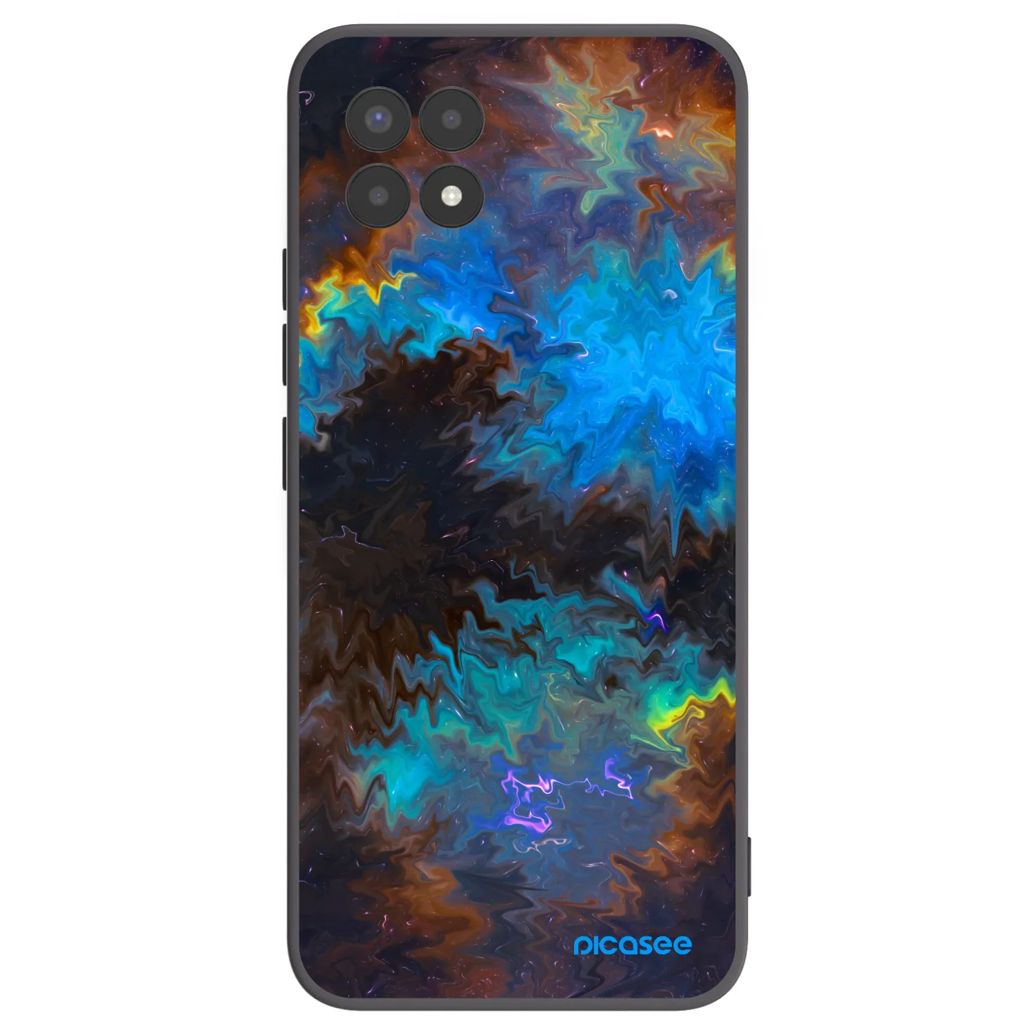 Picasee crna silikonska maskica za Realme 8i - Space