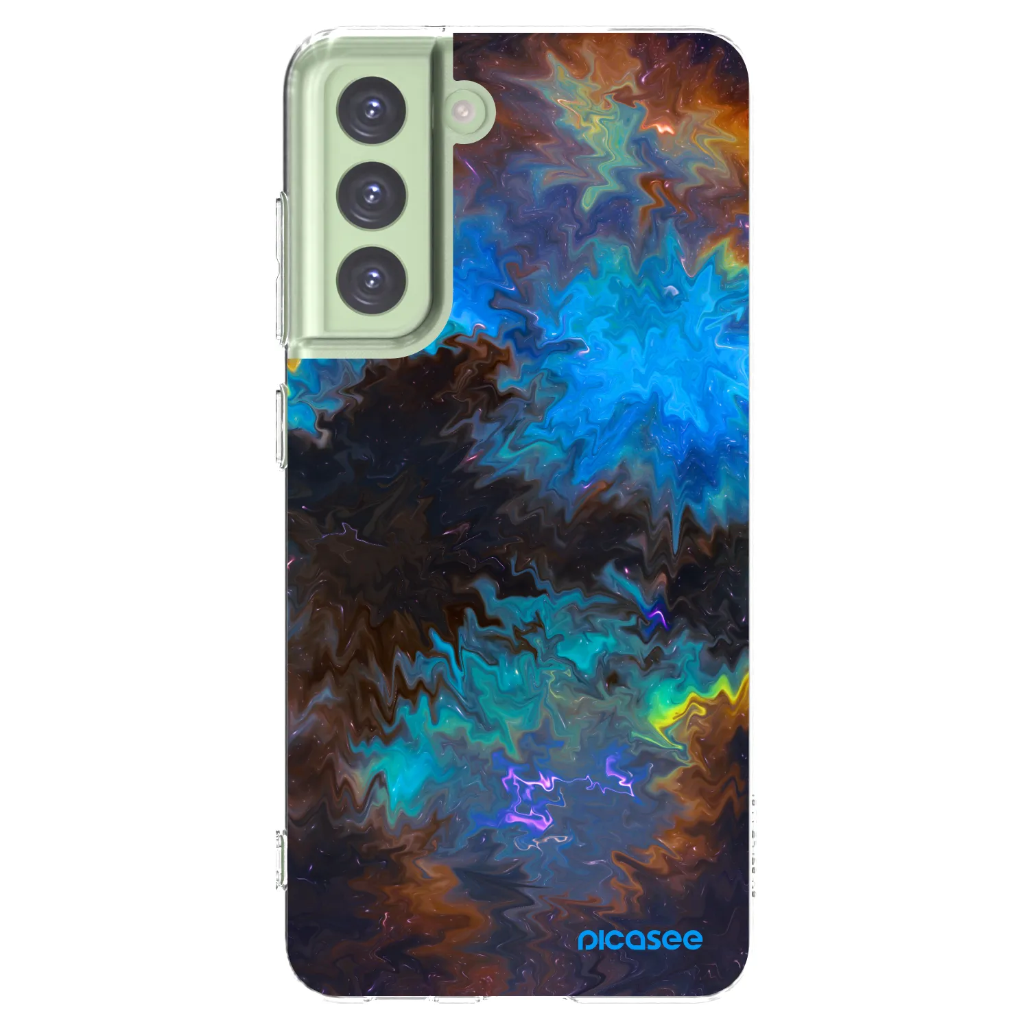 Picasee silikonska prozirna maskica za Samsung Galaxy S21 FE 5G - Space