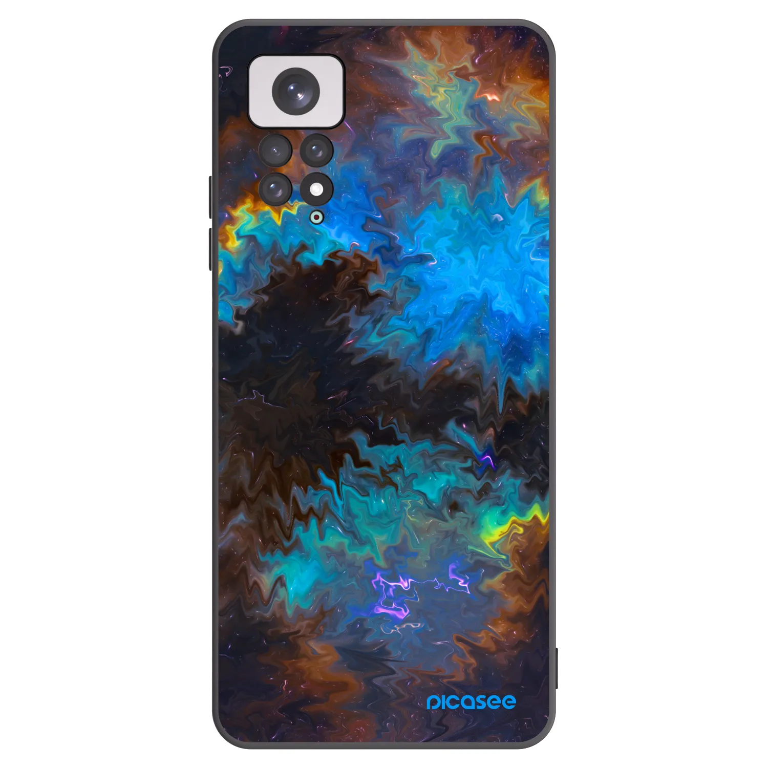 Picasee crna silikonska maskica za Xiaomi Redmi Note 11 - Space