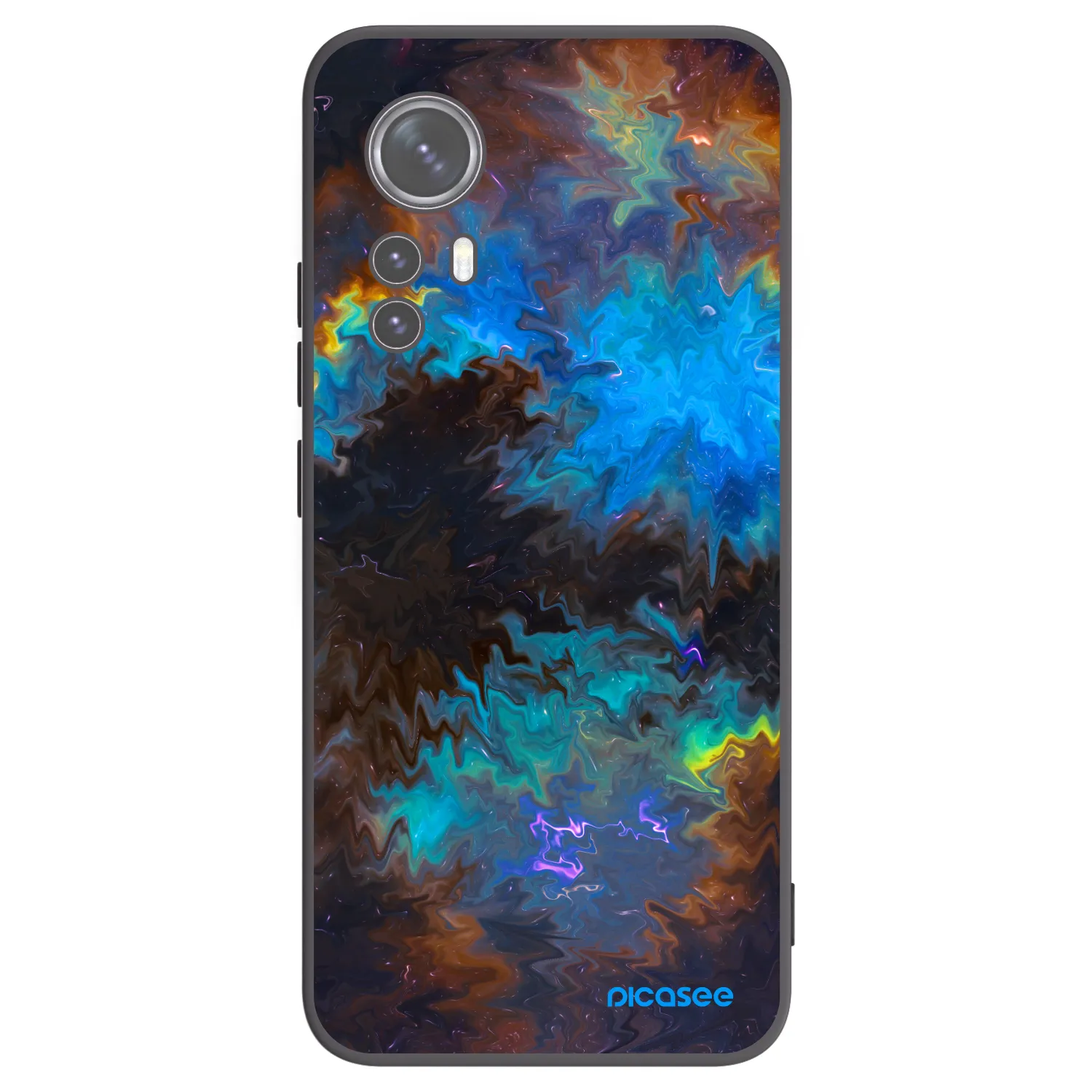 Picasee crna silikonska maskica za Xiaomi 12 - Space