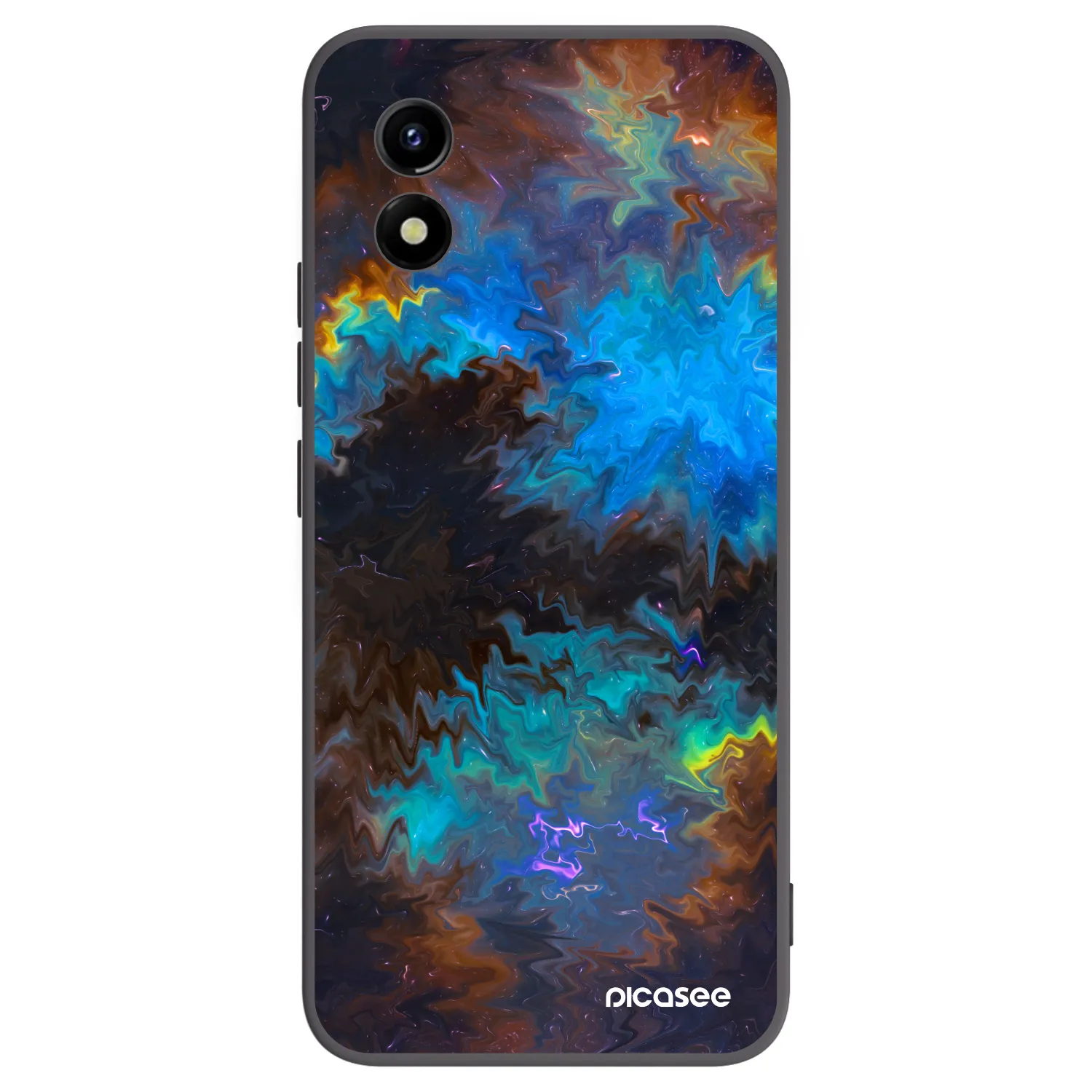 Picasee crna silikonska maskica za Vivo Y01 - Space