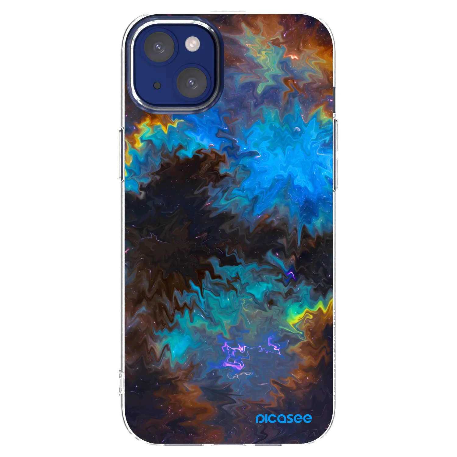 Picasee silikonska prozirna maskica za Apple iPhone 14 Plus - Space