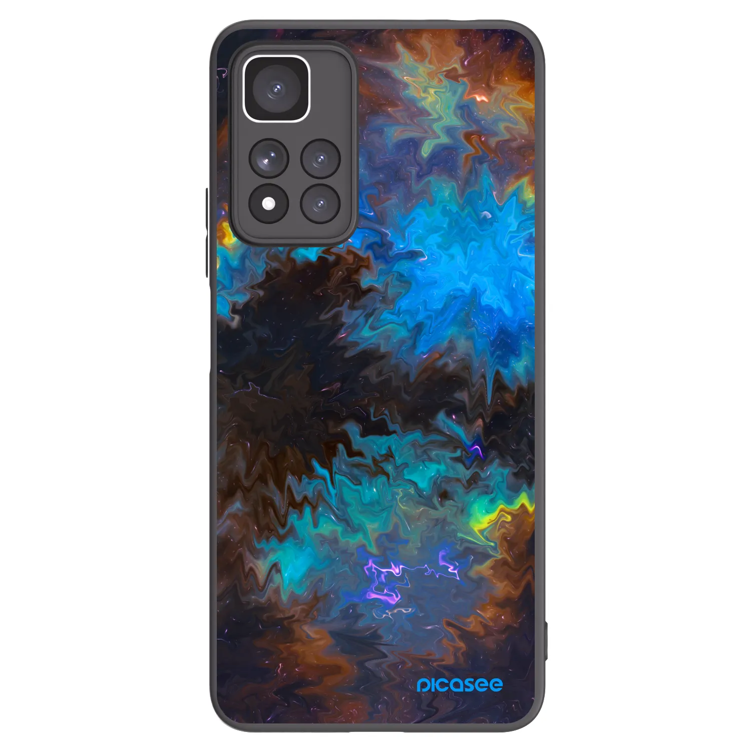 Picasee crna silikonska maskica za Xiaomi Redmi Note 11 Pro+ 5G - Space