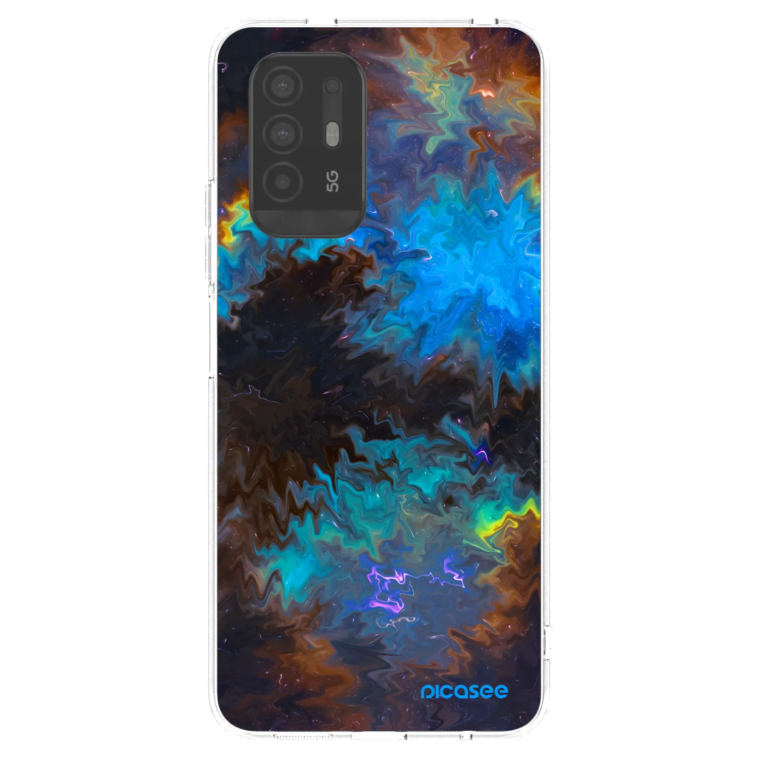 Picasee silikonska prozirna maskica za OPPO A94 5G - Space