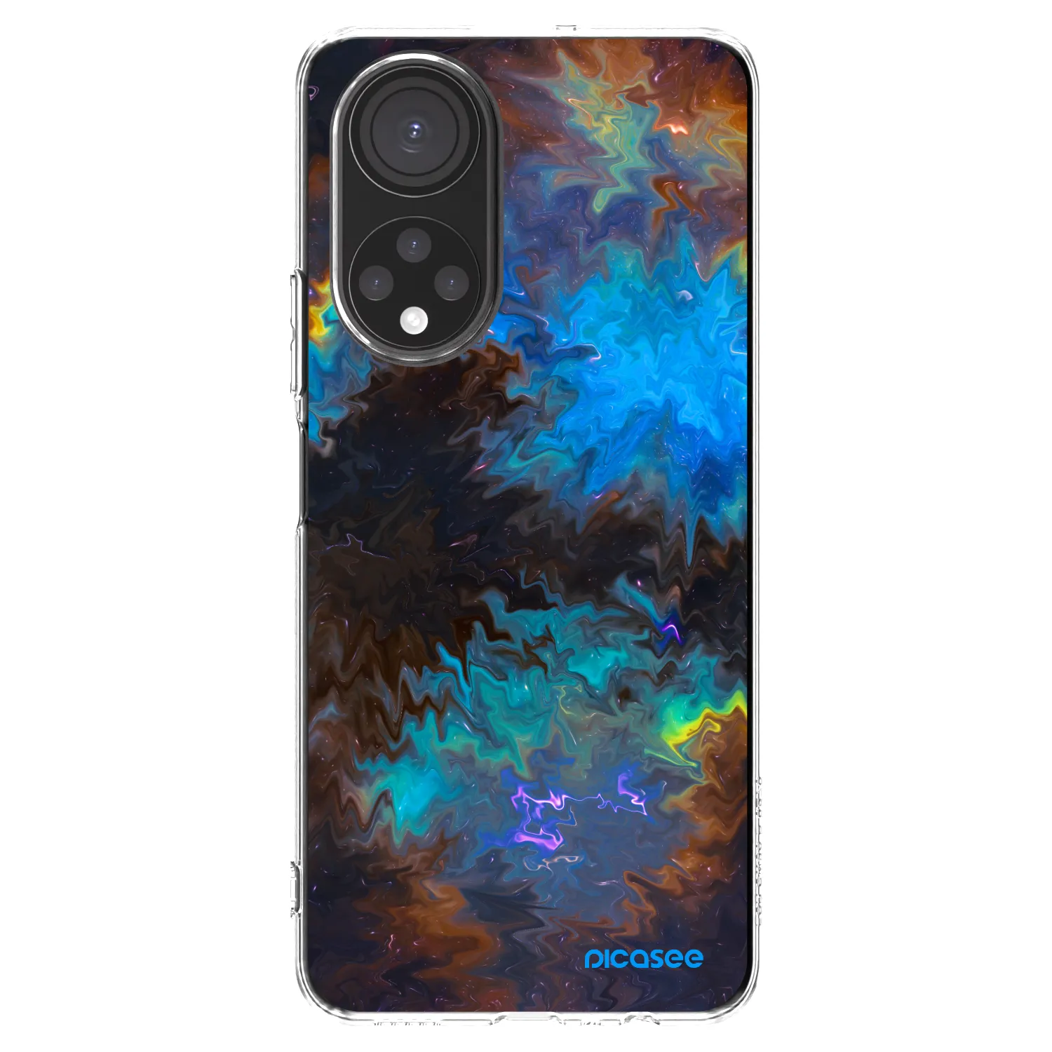 Picasee silikonska prozirna maskica za Honor X7 - Space