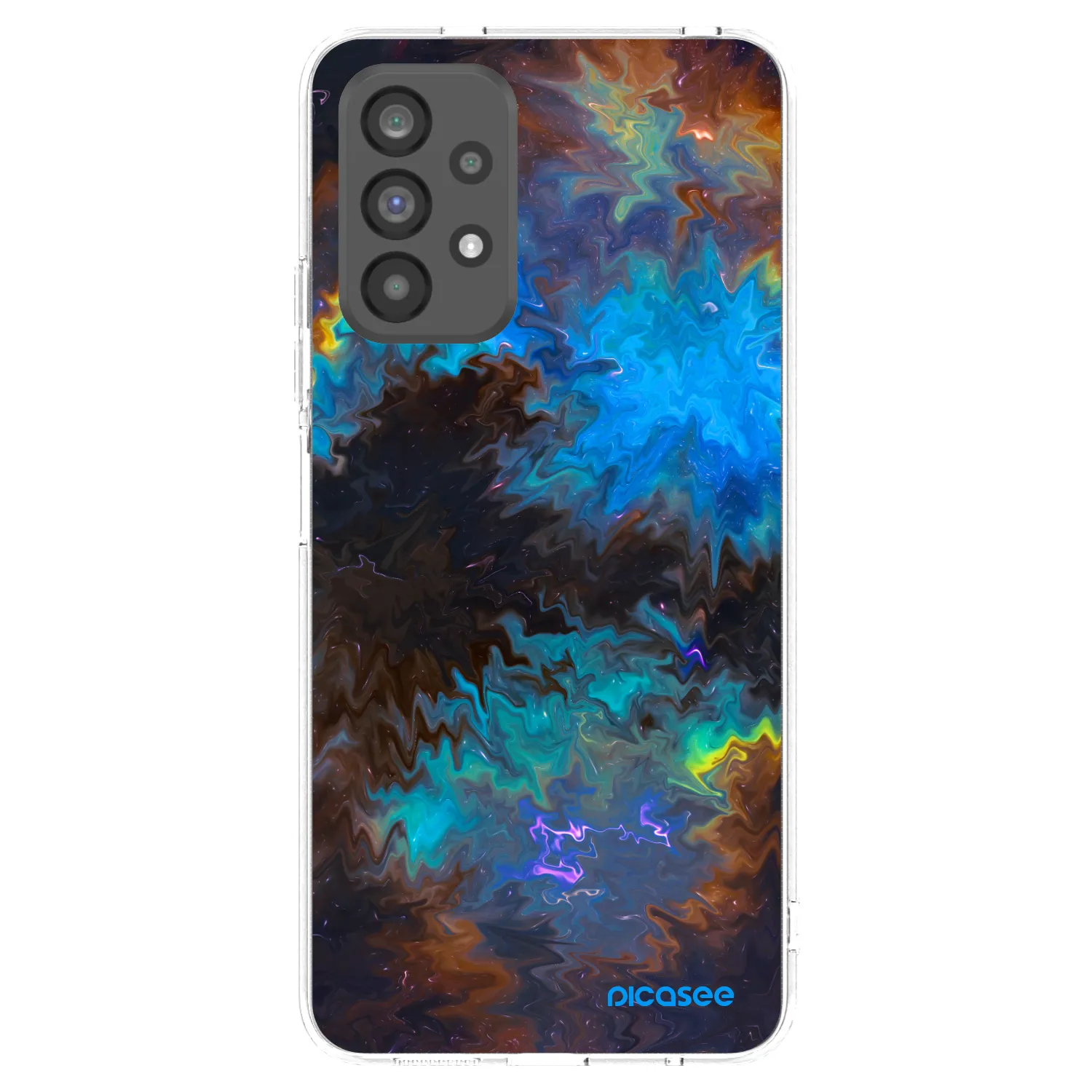 Picasee silikonska prozirna maskica za Samsung Galaxy A73 5G - Space