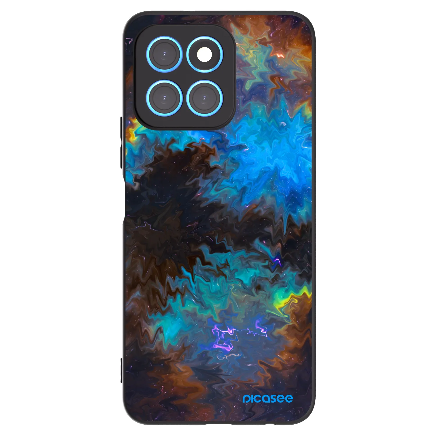 Picasee crna silikonska maskica za Honor X8 5G - Space