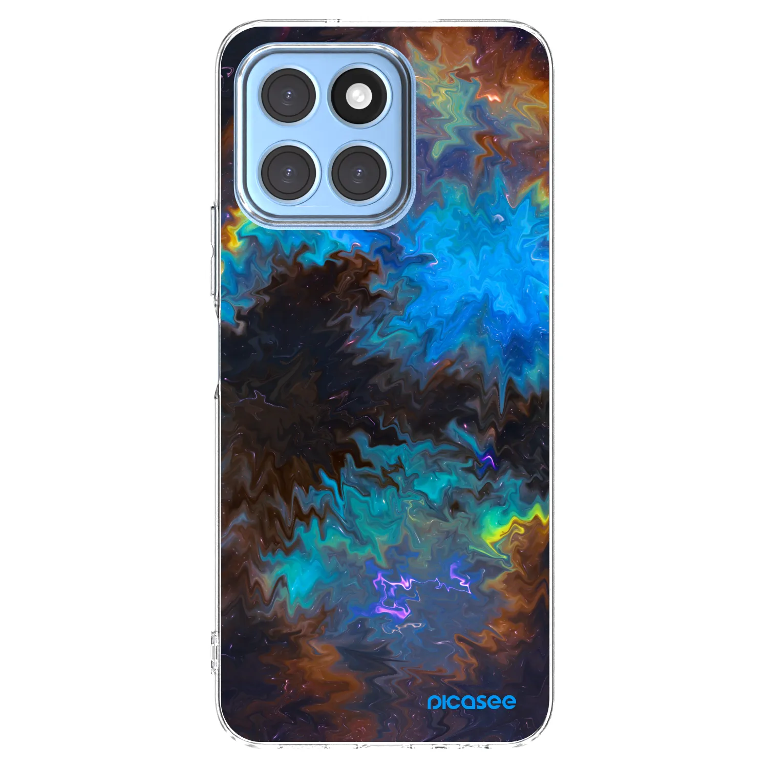 Picasee silikonska prozirna maskica za Honor X8 5G - Space
