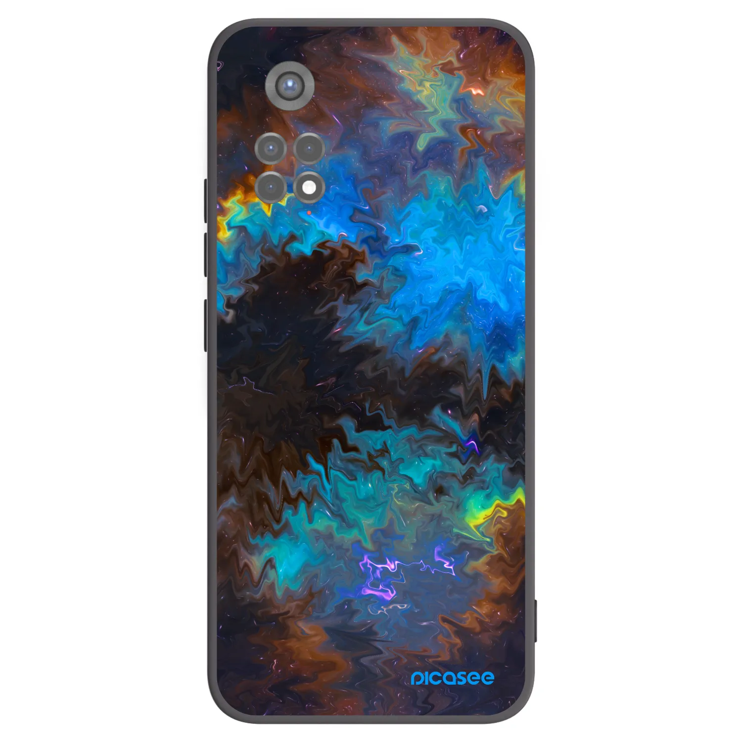Picasee crna silikonska maskica za Xiaomi Redmi Note 11S 5G - Space