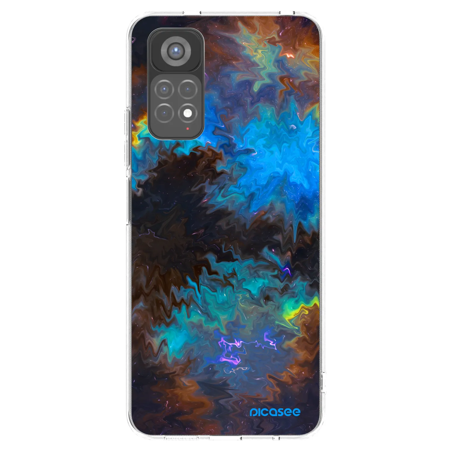 Picasee silikonska prozirna maskica za Xiaomi Redmi Note 11S 5G - Space