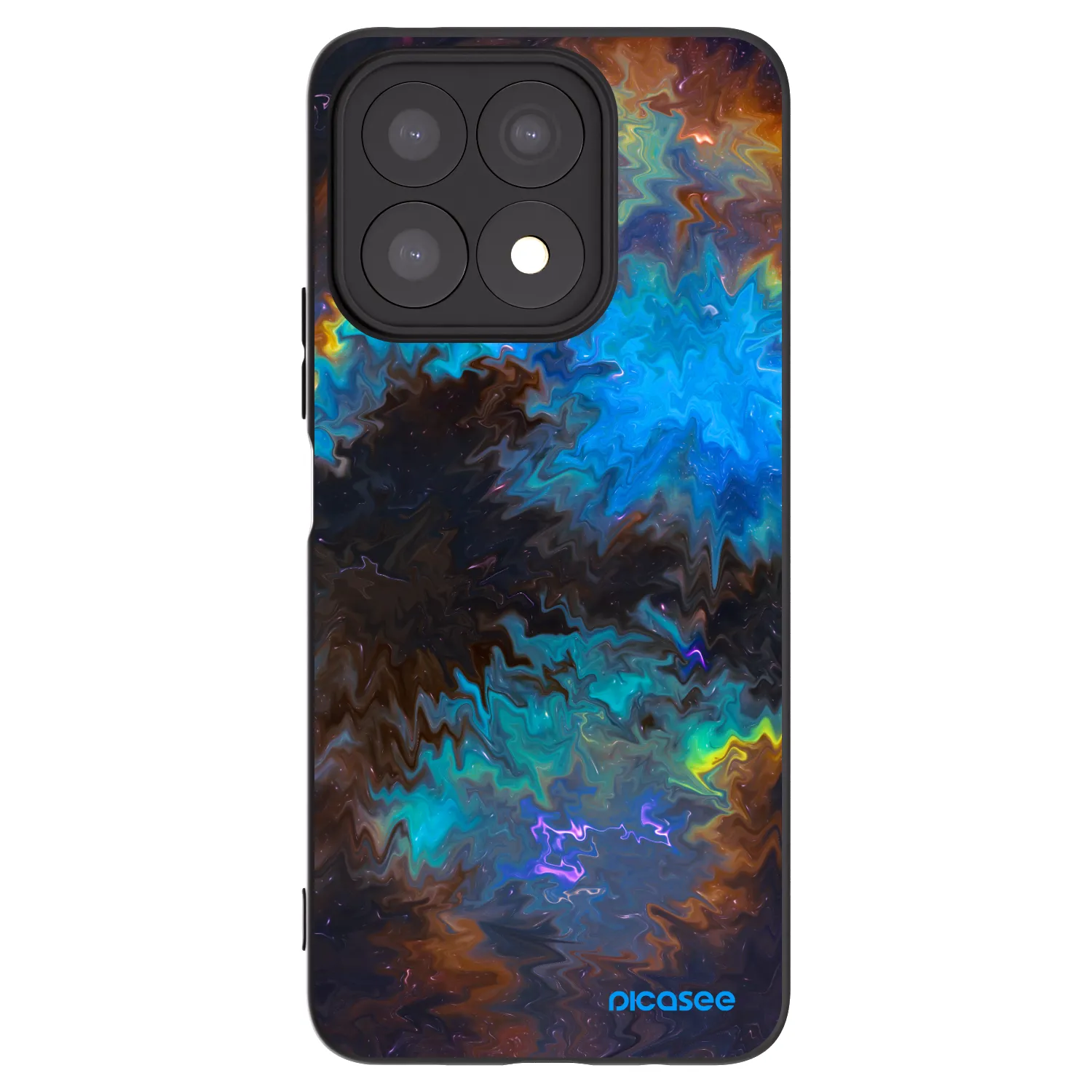Picasee crna silikonska maskica za Honor X8a - Space