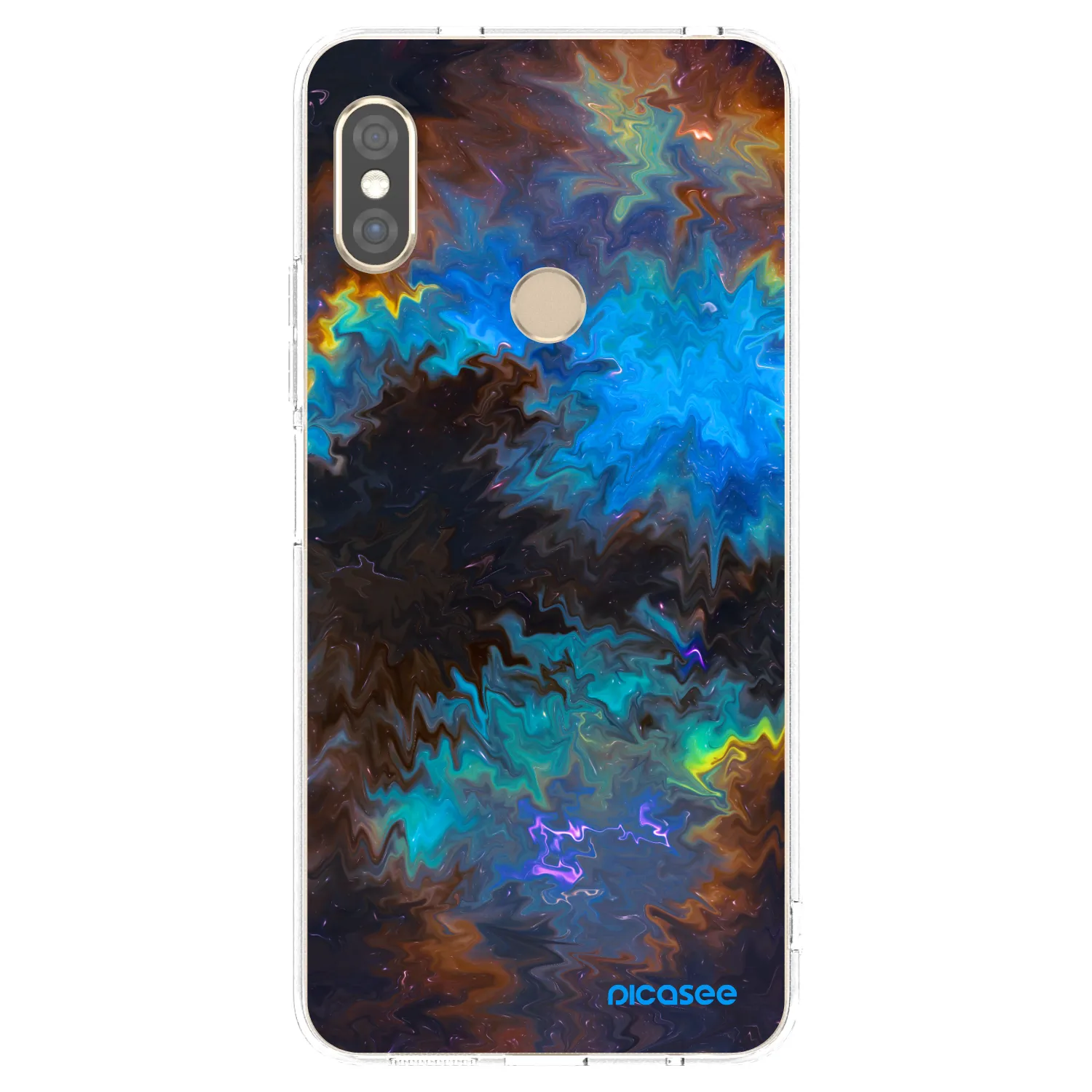 Picasee silikonska prozirna maskica za Xiaomi Redmi Note 5 Global - Space
