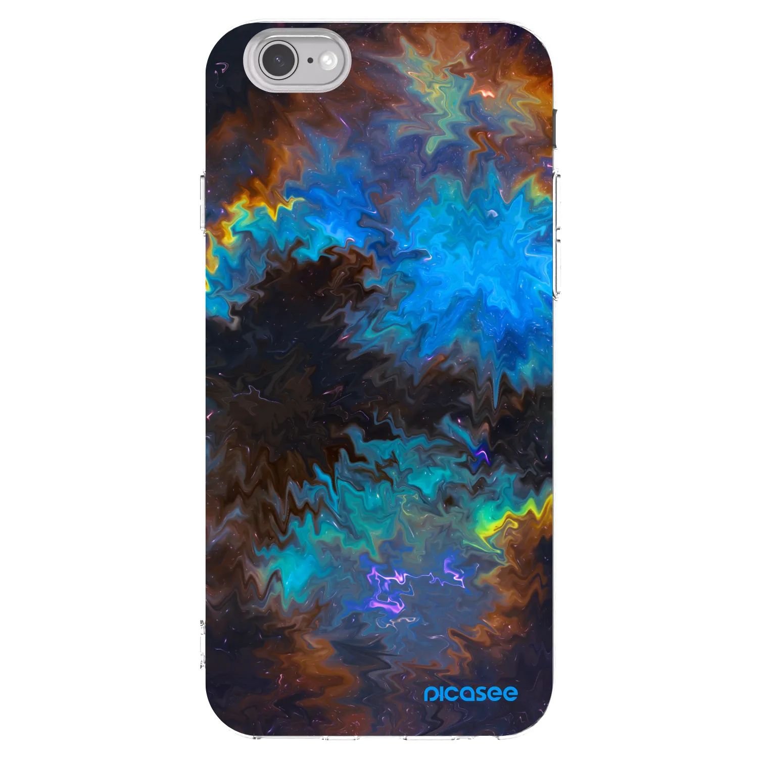 Picasee silikonska prozirna maskica za Apple iPhone 6/6S - Space