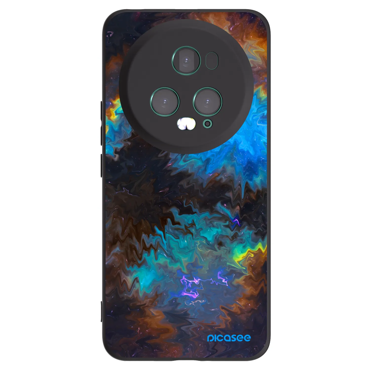 Picasee crna silikonska maskica za Honor Magic5 Pro - Space