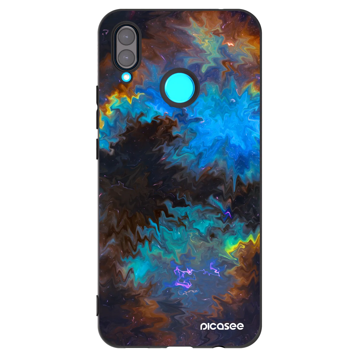 Picasee crna silikonska maskica za Huawei Nova 3 - Space