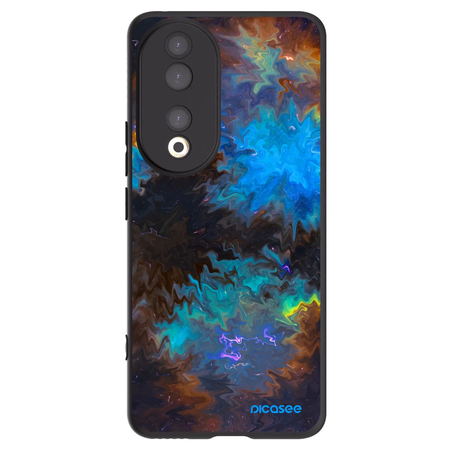 Picasee crna silikonska maskica za Honor 90 5G - Space